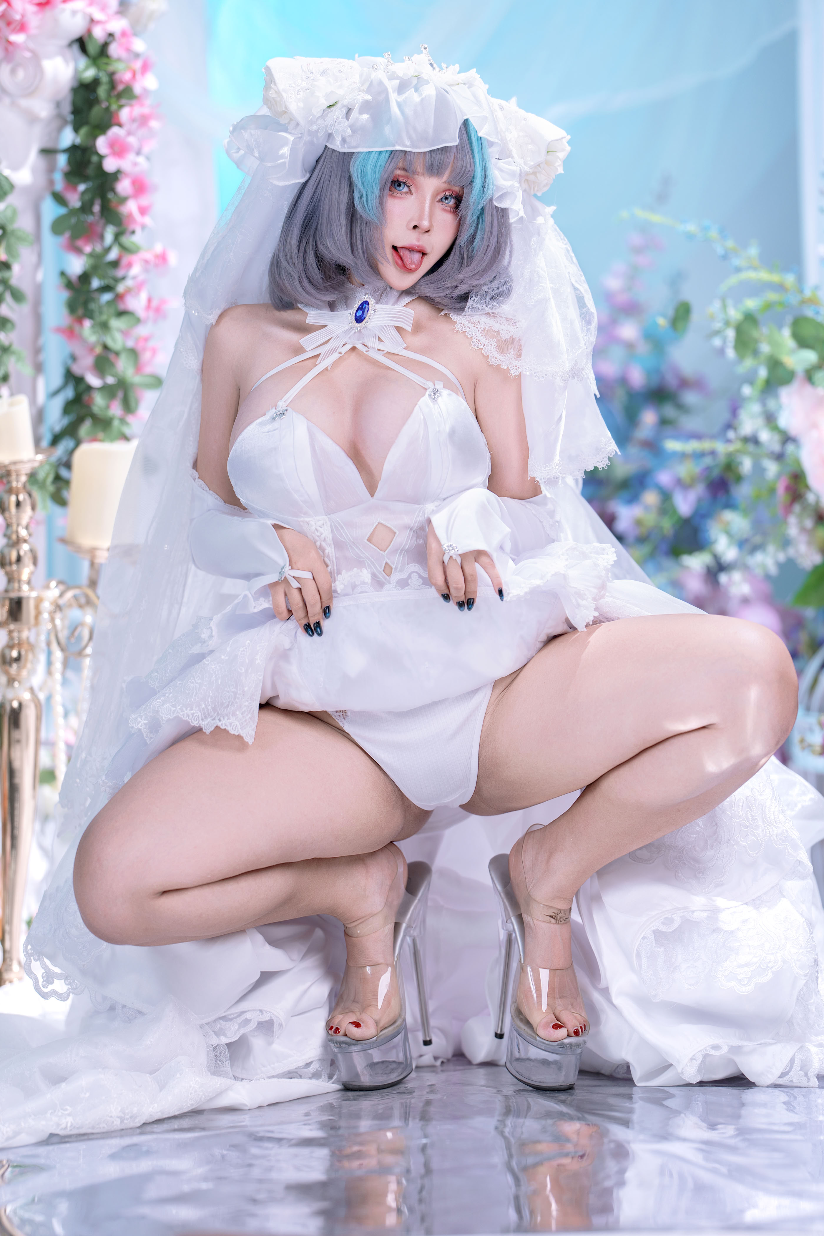 Đọc truyện hentai Tuyển tập Albums siêu phẩm Cosplay - Chap 1416 - Sayo Momo - Bride Cheshire