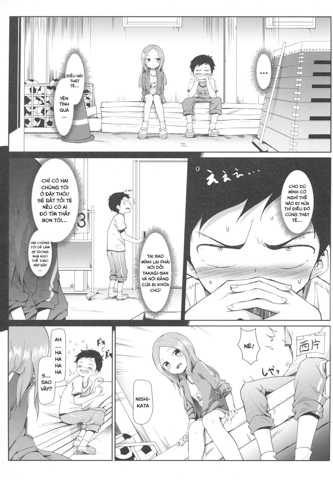 Đọc truyện hentai Hòa quyện cùng vị mồ hôi của Takagi-san - Oneshot