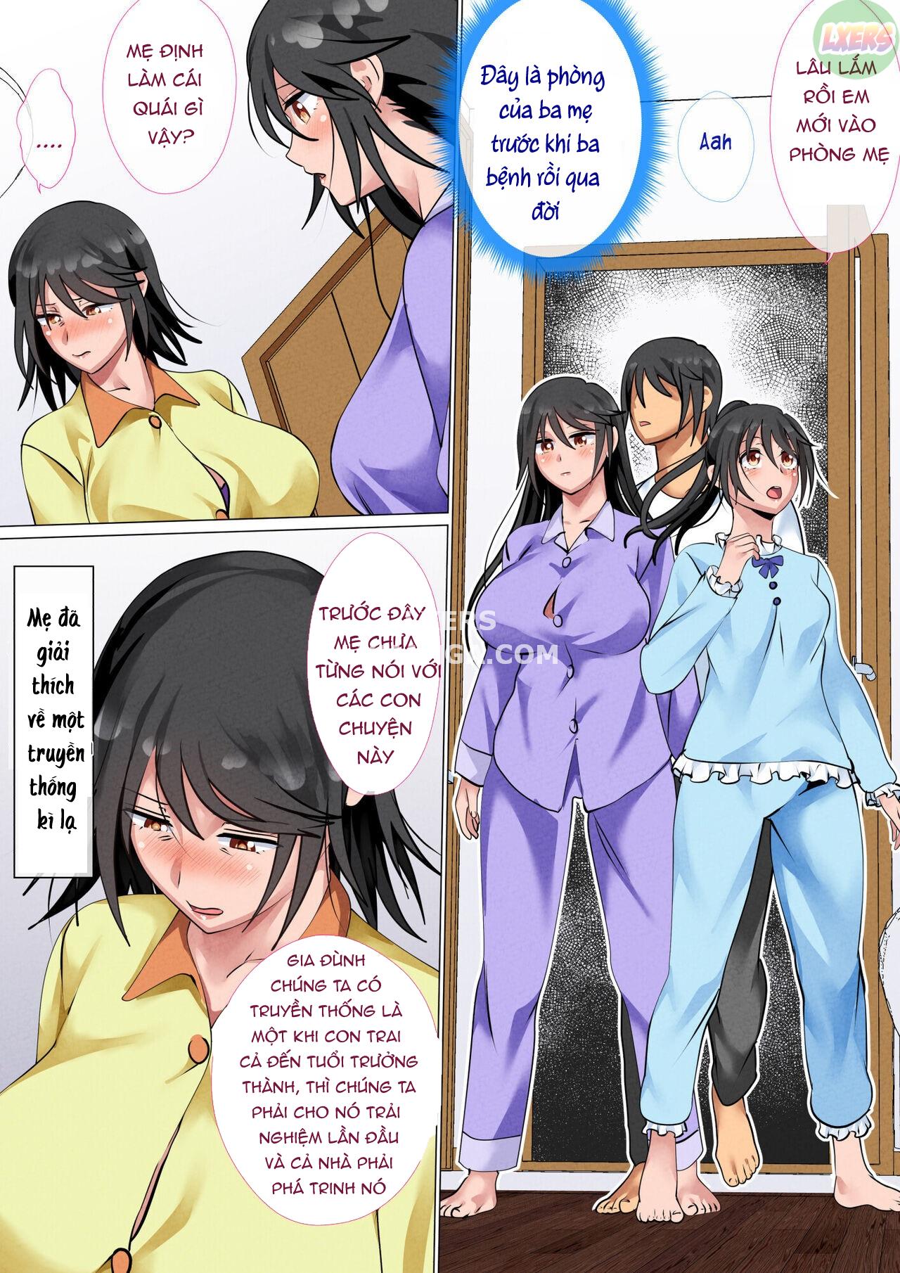 Đọc truyện hentai Kazoku De Musuko O Fudeoroshi Suru Narawashi Ga Sonzai Suru Kakei - Oneshot