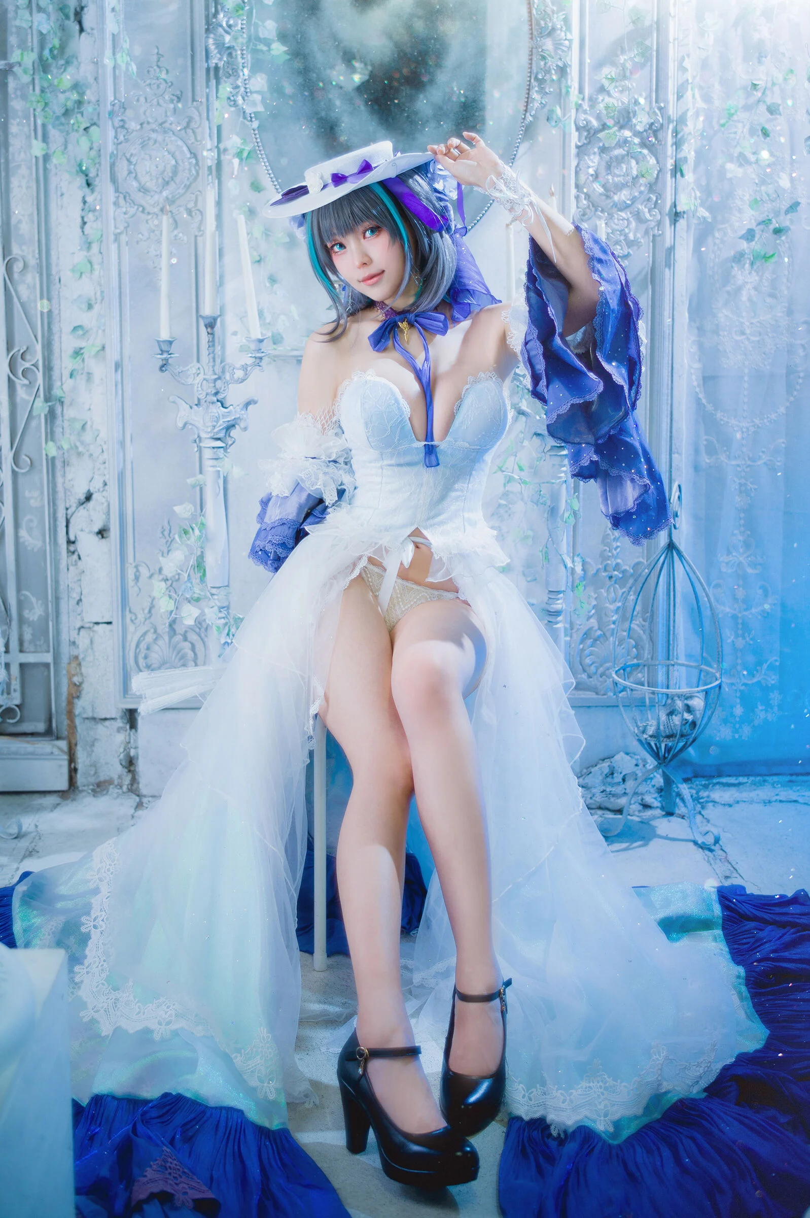 Đọc truyện hentai Tuyển tập Albums siêu phẩm Cosplay - Chap 365 - ely - cheshire dress