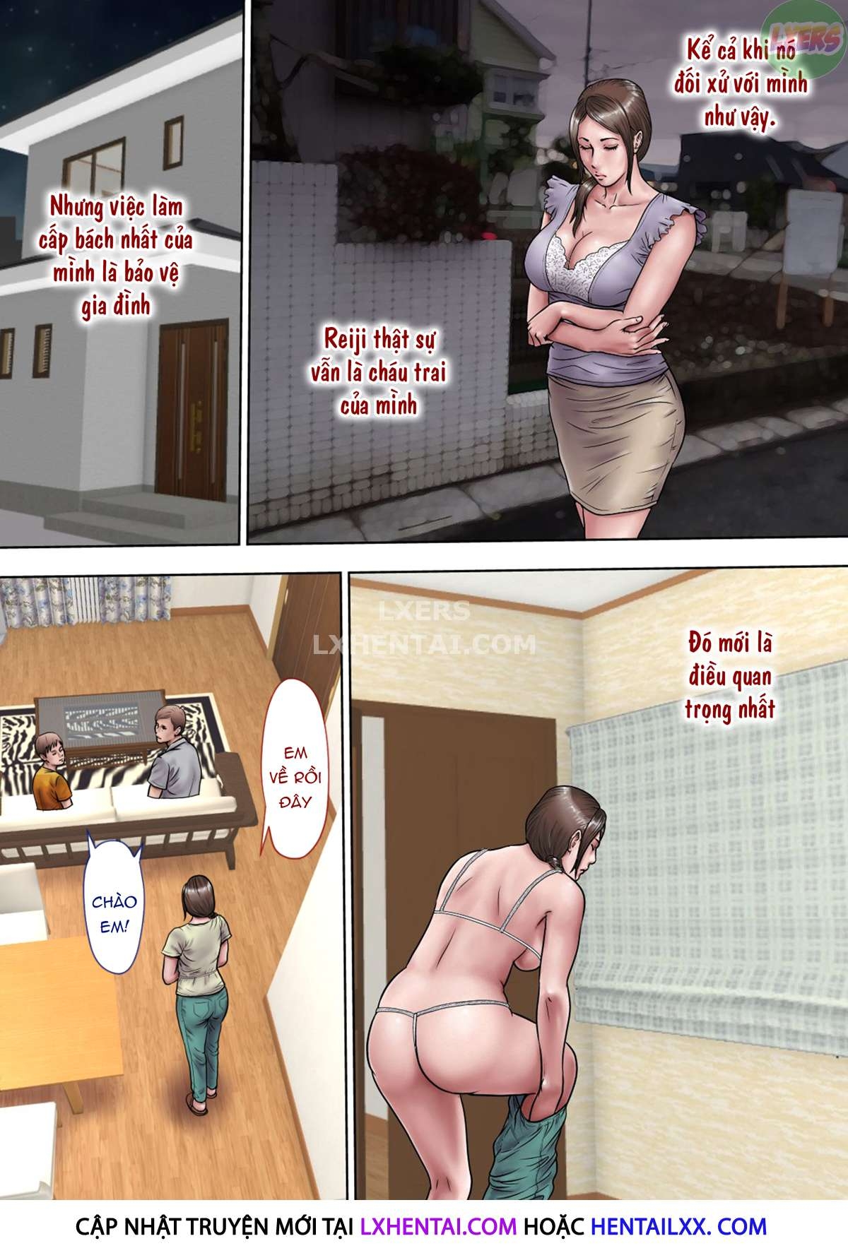 Đọc truyện hentai Thông gian với người dì quyến rũ của tôi - Chap 1 - Không che