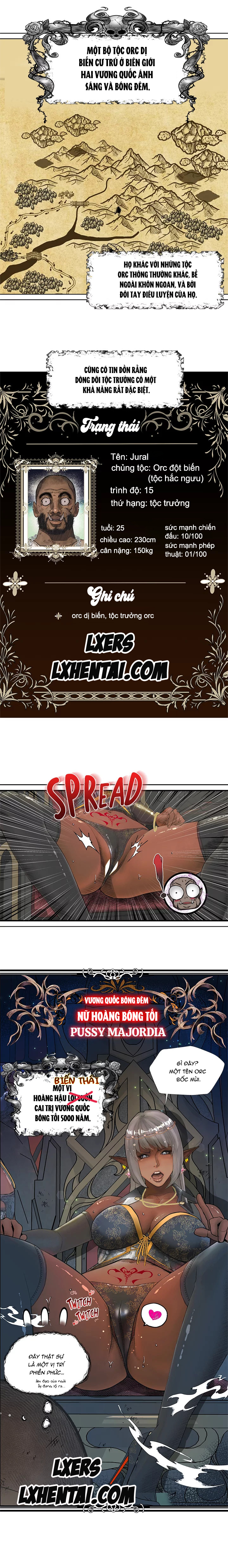 Đọc truyện hentai Nữ Hoàng Dark Elf Và Nô Lệ Orc - Chap 1