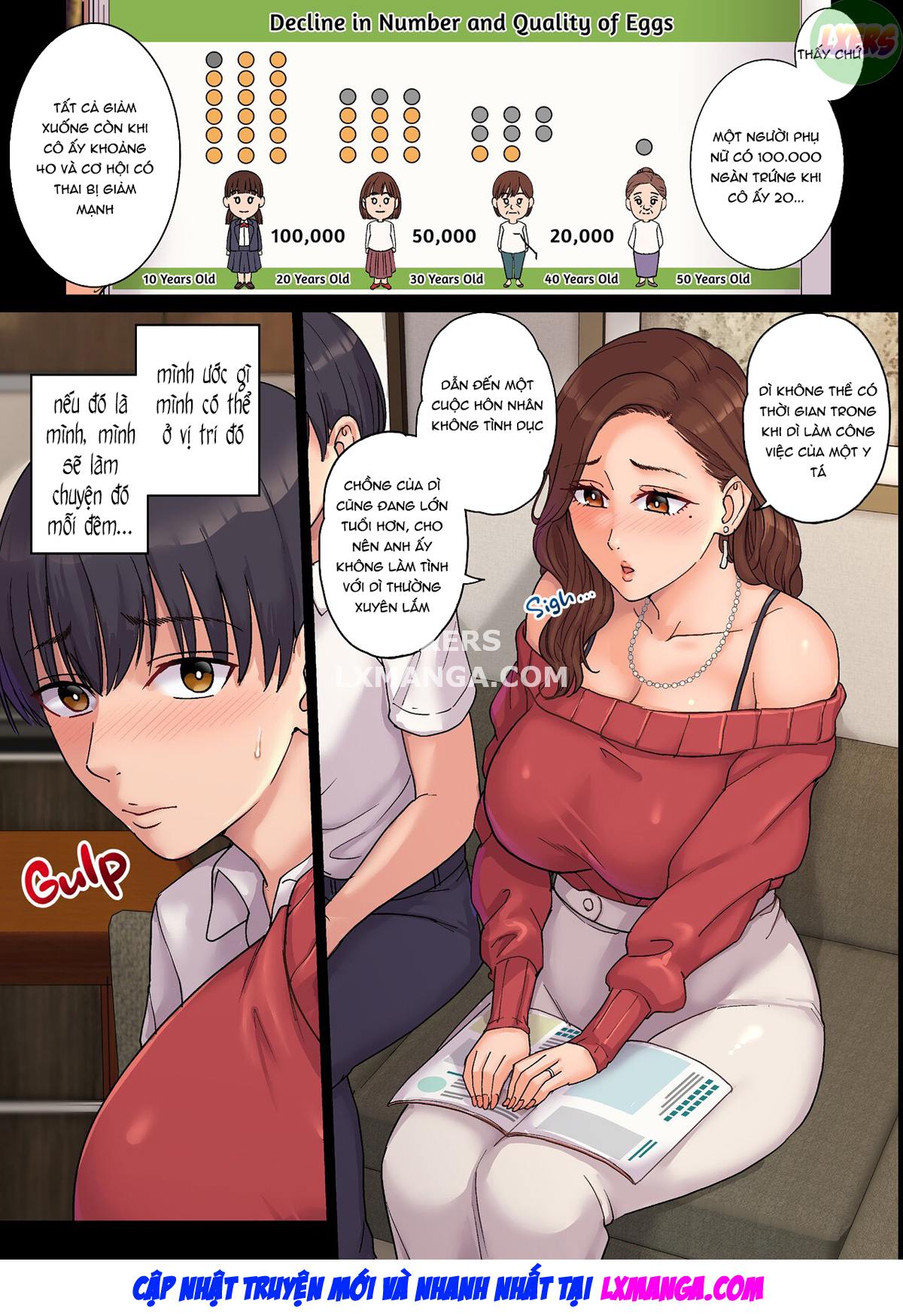 Đọc truyện hentai Ngủ với dì tới mức dì mang thai - Chap 1