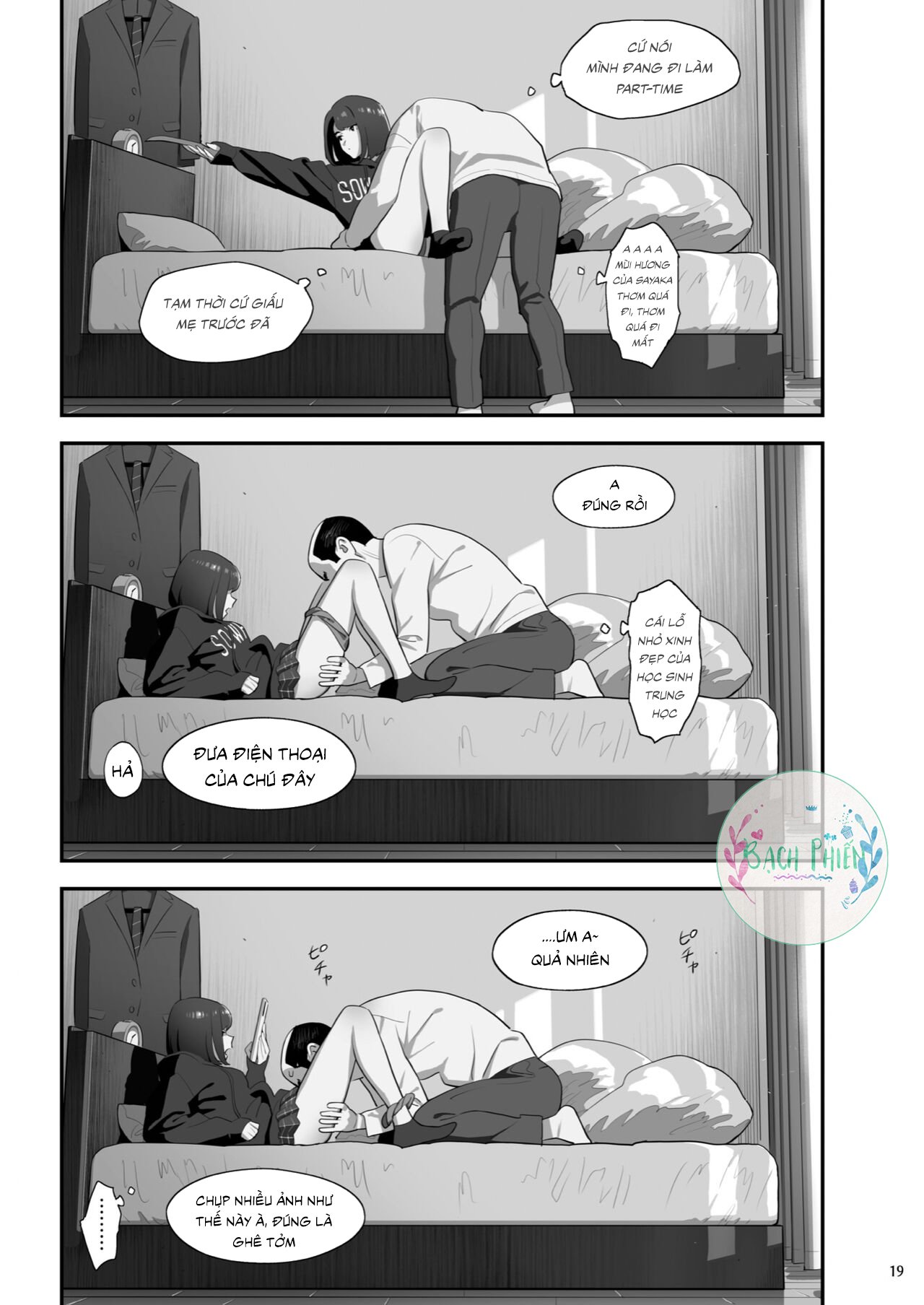 Đọc truyện hentai Tonari no JK ni Odosarete Iribitararetemasu (Naki 3) - Oneshot