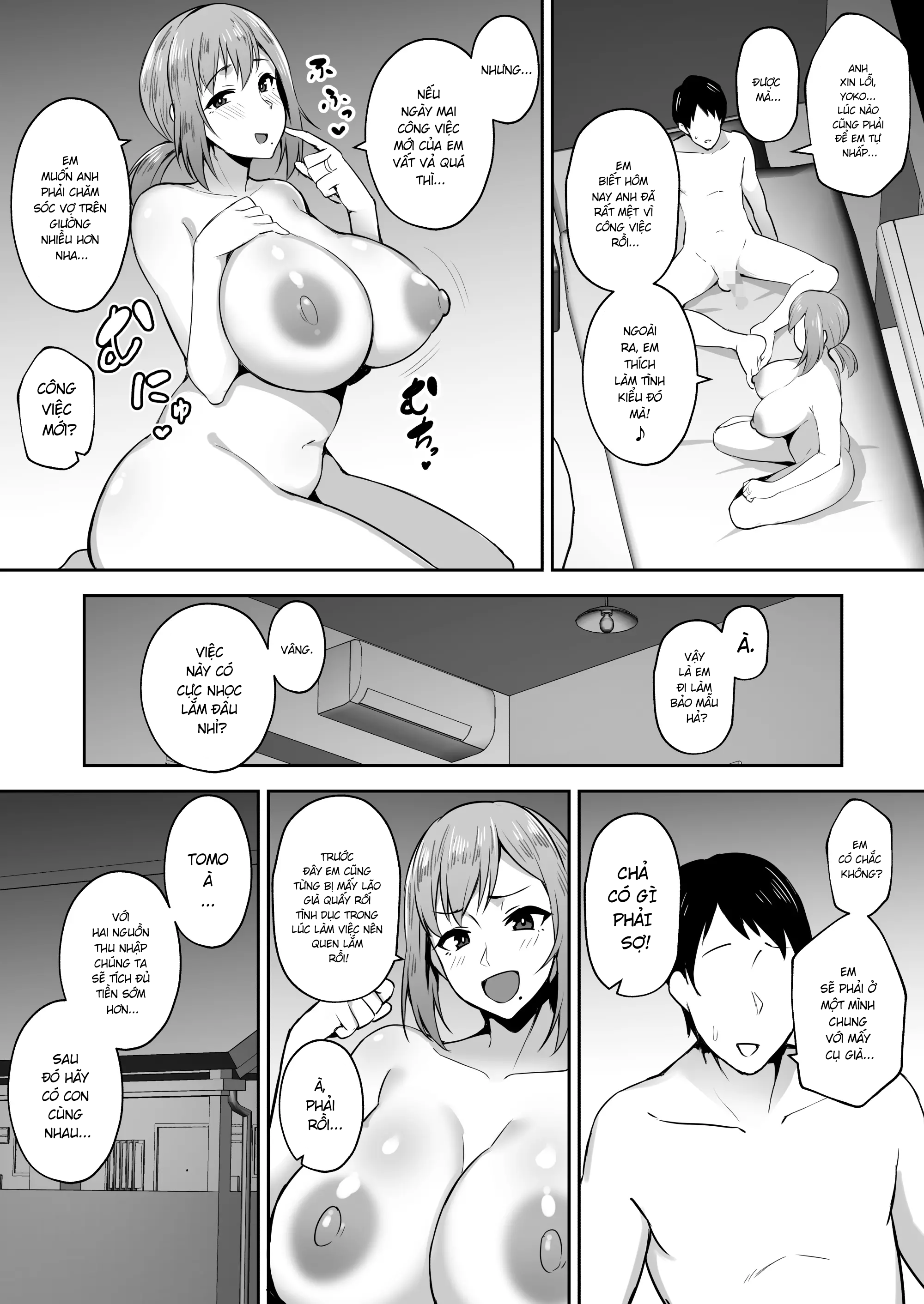 Đọc truyện hentai Vợ ngực bự Yoko - Làm bảo mẫu cho một cậu trai ở chung cư - Chap 1