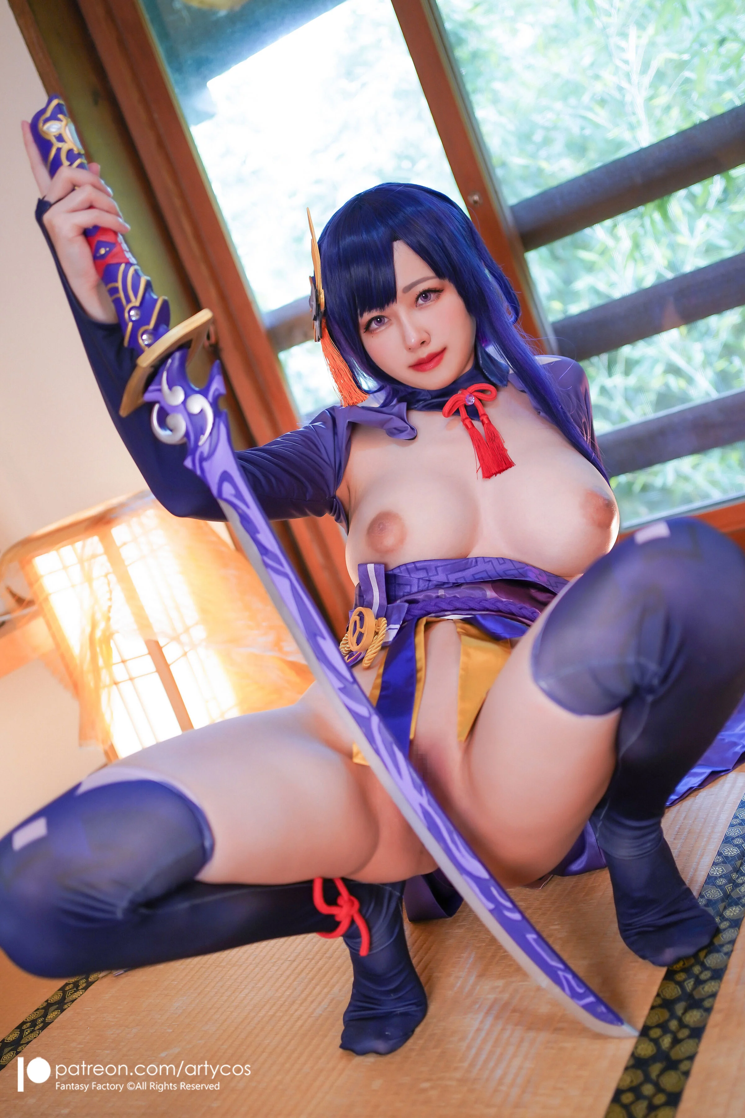Đọc truyện hentai Tuyển tập Albums siêu phẩm Cosplay - Chap 296 - Arty Huang - Genshin Raiden Ei