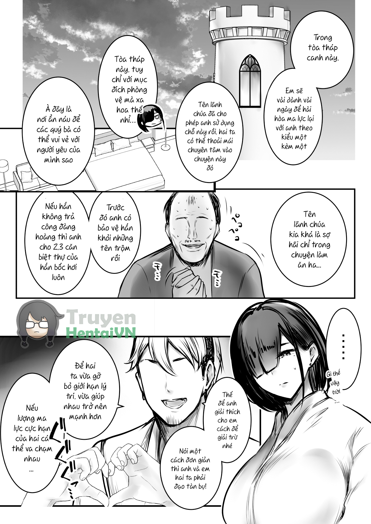 Đọc truyện hentai Onna Kishi Rize wa Koyoi mo Maotoko ni Dakareru 3 - Oneshot