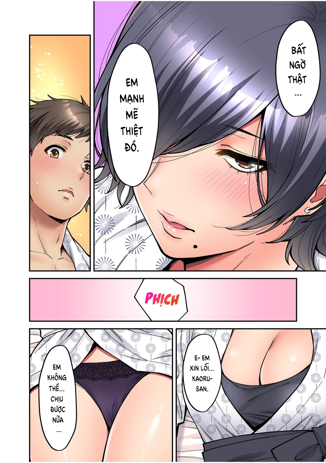Đọc truyện hentai Làm tình với vị sếp say xỉn mà tôi ngưỡng mộ! - Chap 3: Suối nước nóng