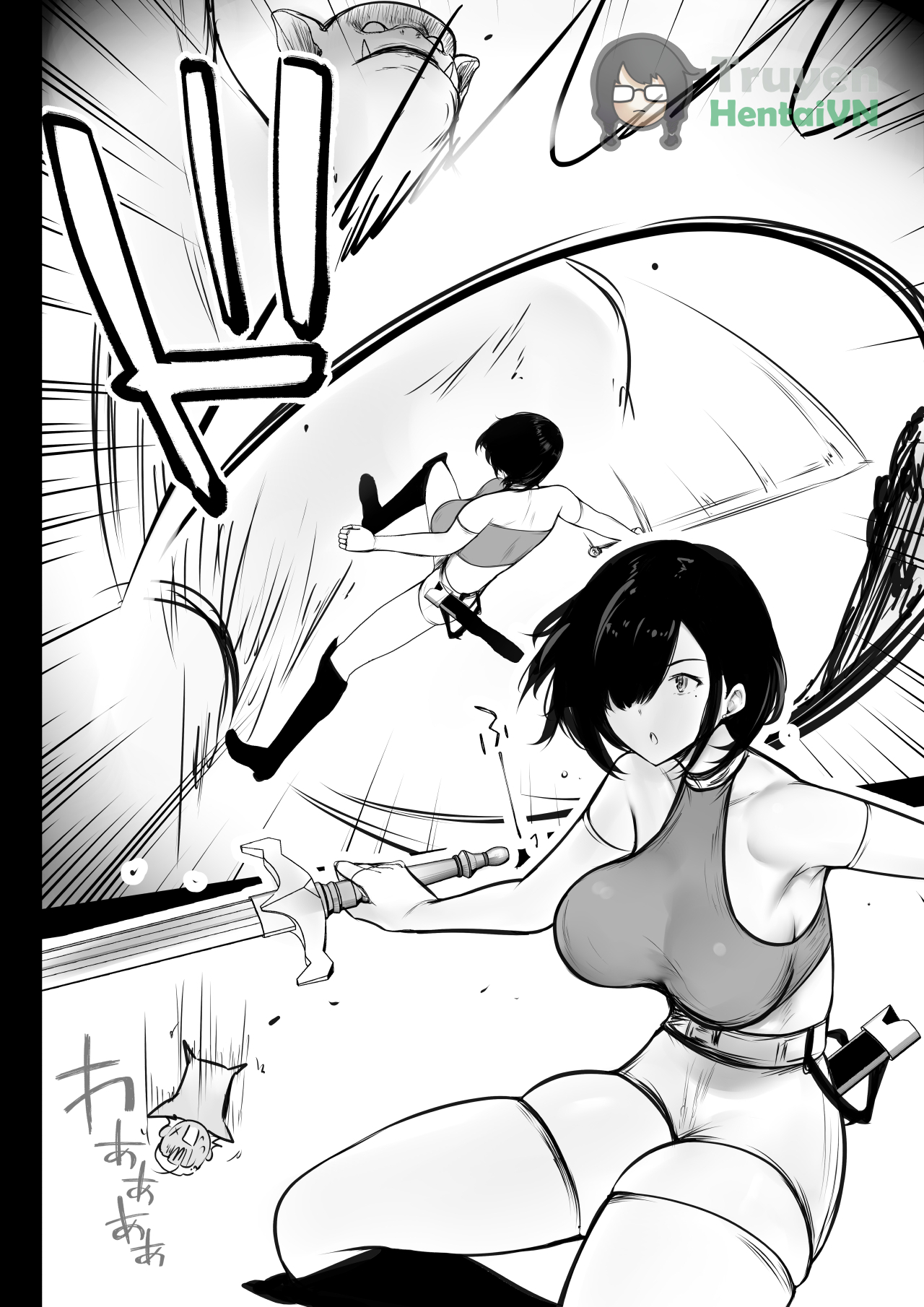 Đọc truyện hentai Onna-kishi Rize wa Koyoi mo Maotoko ni Idakareru 2 - Oneshot