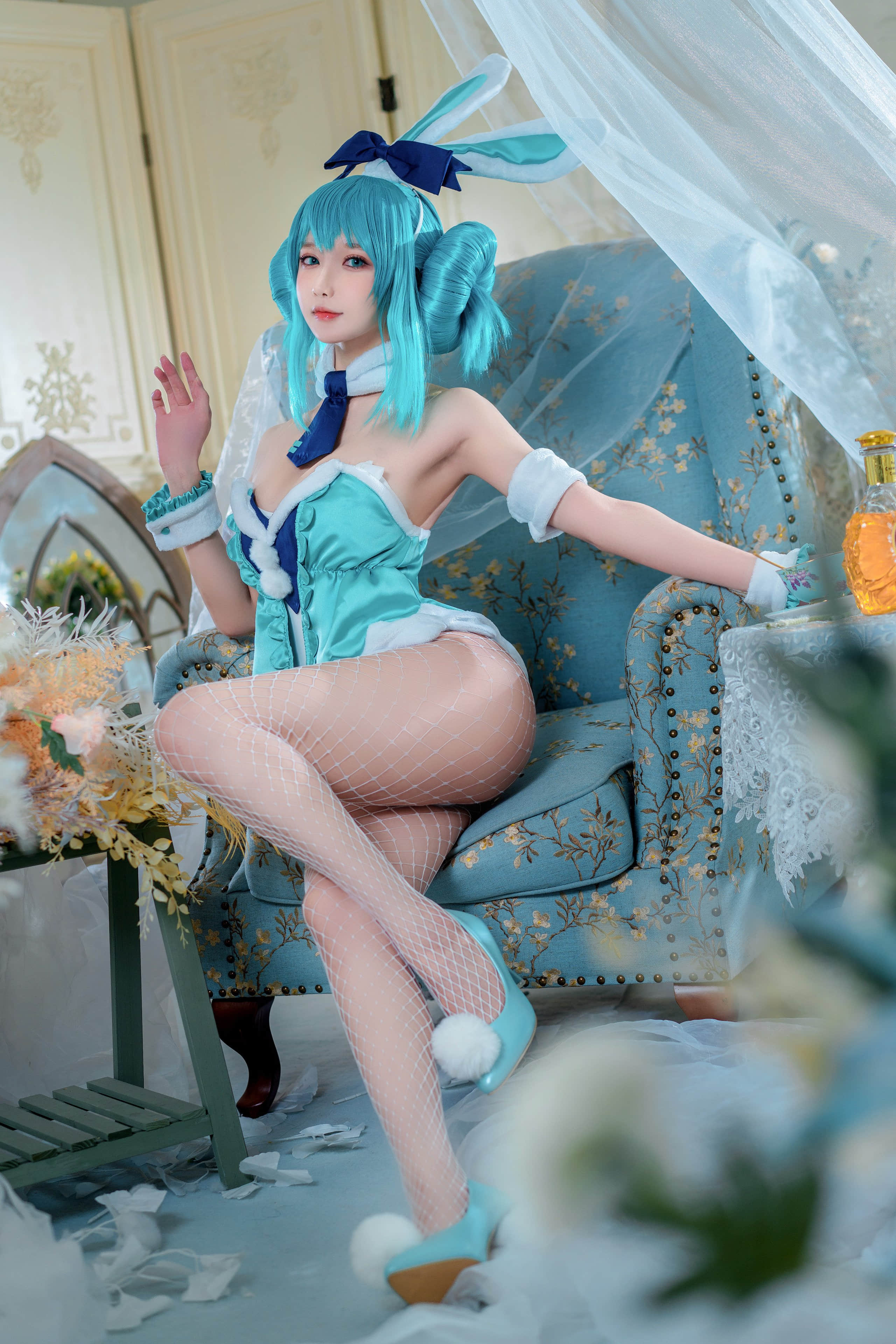 Đọc truyện hentai Tuyển tập Albums siêu phẩm Cosplay - Chap 842 - A Bao is also a bunny girl - NO.30 White Rabbit Miku