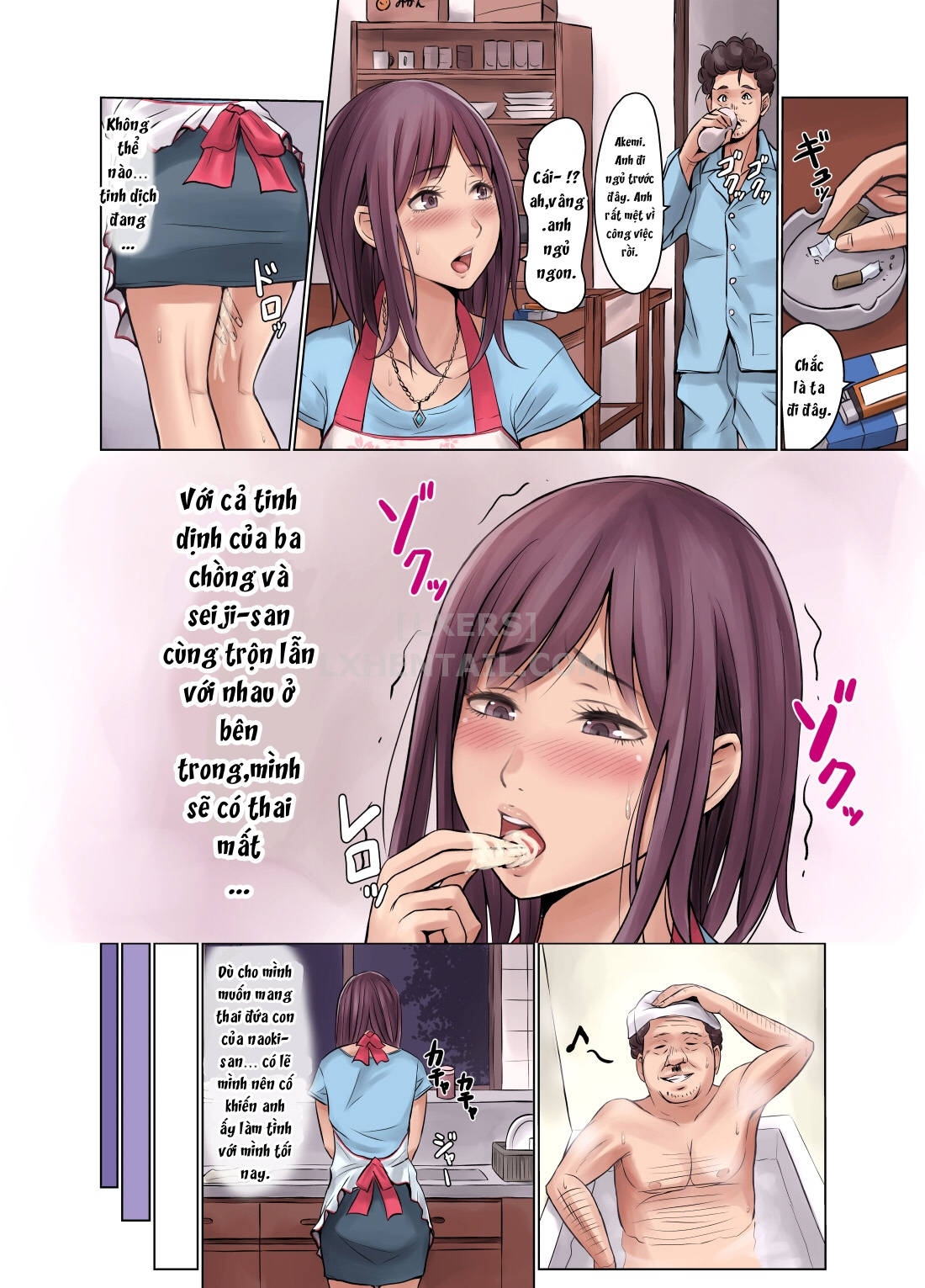 Đọc truyện hentai Tanenashi Otto To Hatsujou Tsuma - Oneshot - Có che