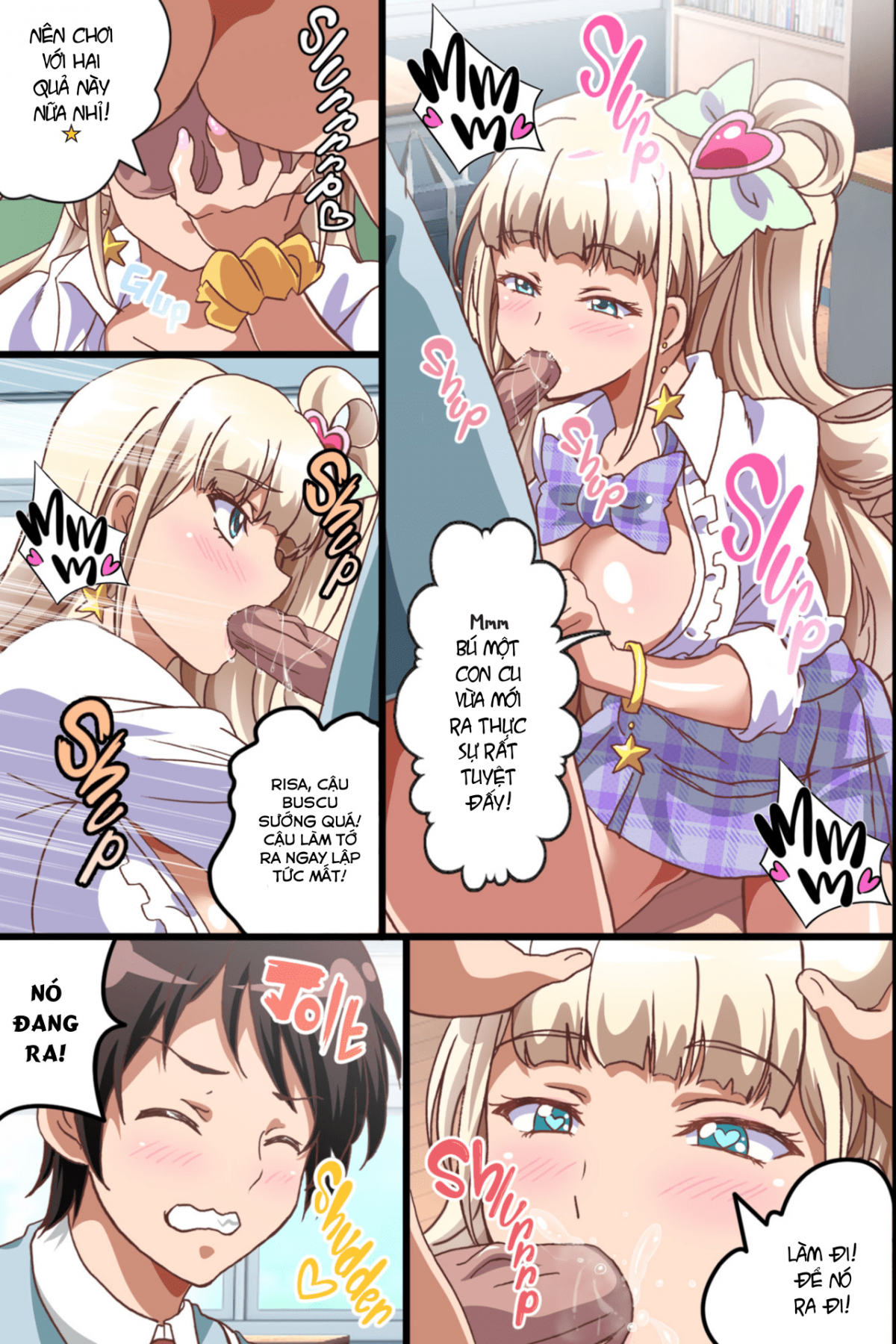 Đọc truyện hentai Búp Bê Kích Dục - Chap 2 - Cùng threesome nào! Risa senpai!