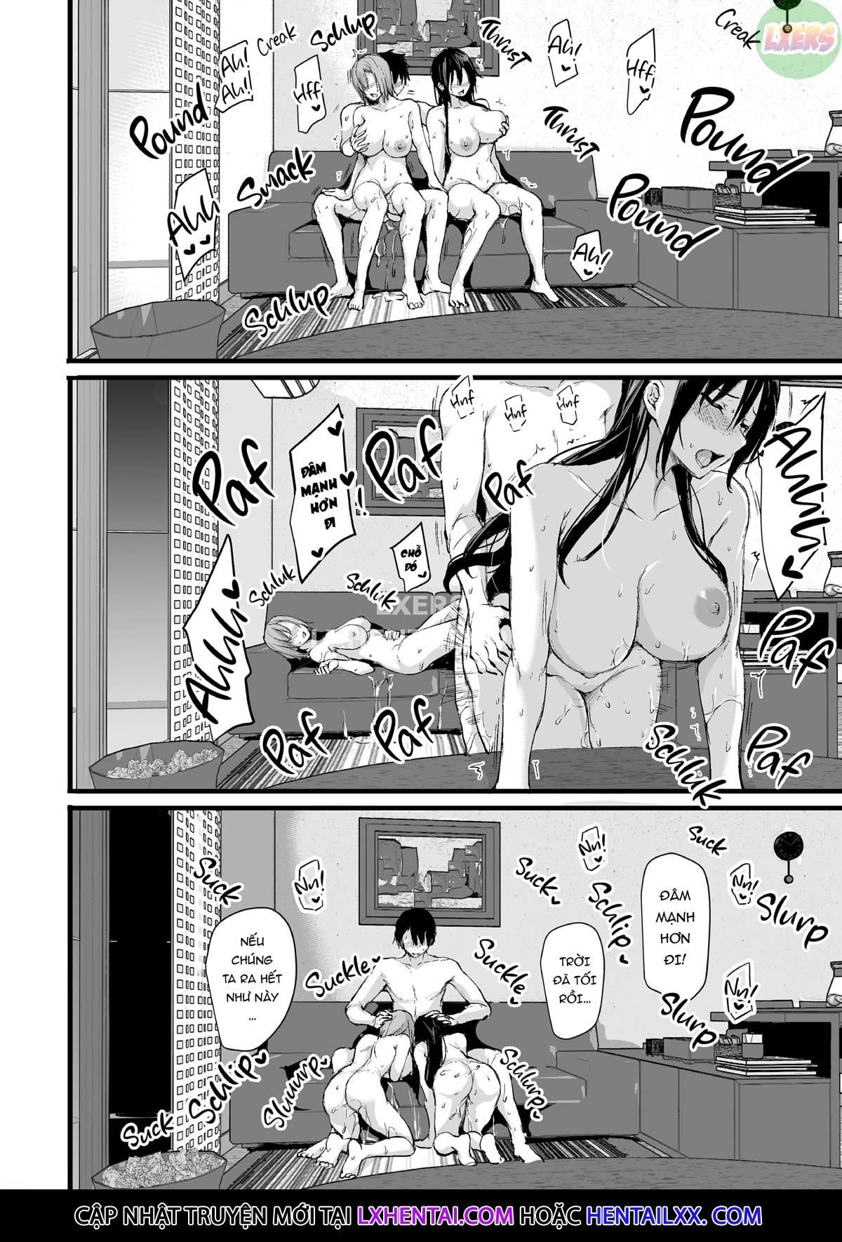 Đọc truyện hentai Không lên đỉnh nổi nếu không có hai cặp vú khủng nên vợ tôi đã đưa bạn của cô ấy đến! - Chap 1