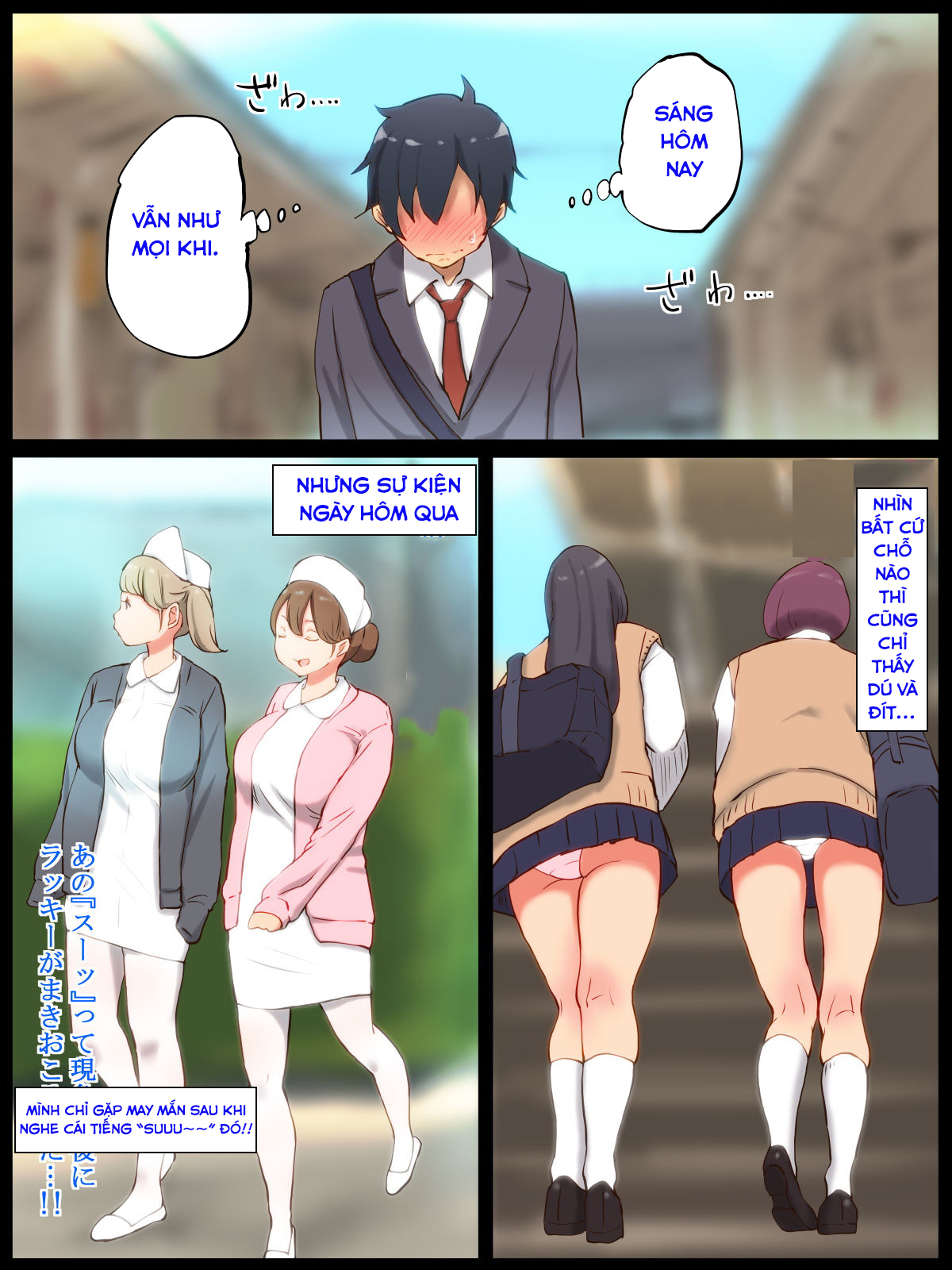 Đọc truyện hentai Những Cái Lồn Múp Và Chàng Trai Số Hưởng! - Part 4: 3somes cùng hai em hầu gái dú to dâm đãng chuyên chăm sóc cặc cho master