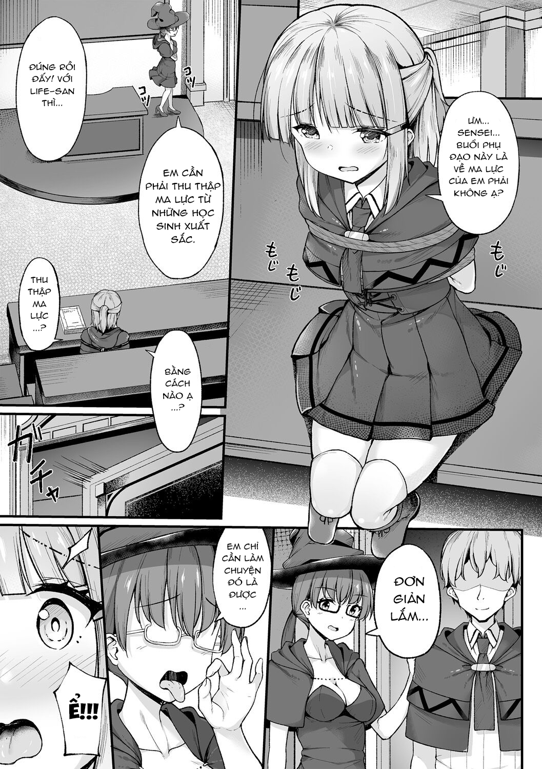 Đọc truyện hentai Cuộc sống trói buộc tại trường phép thuật! - Oneshot
