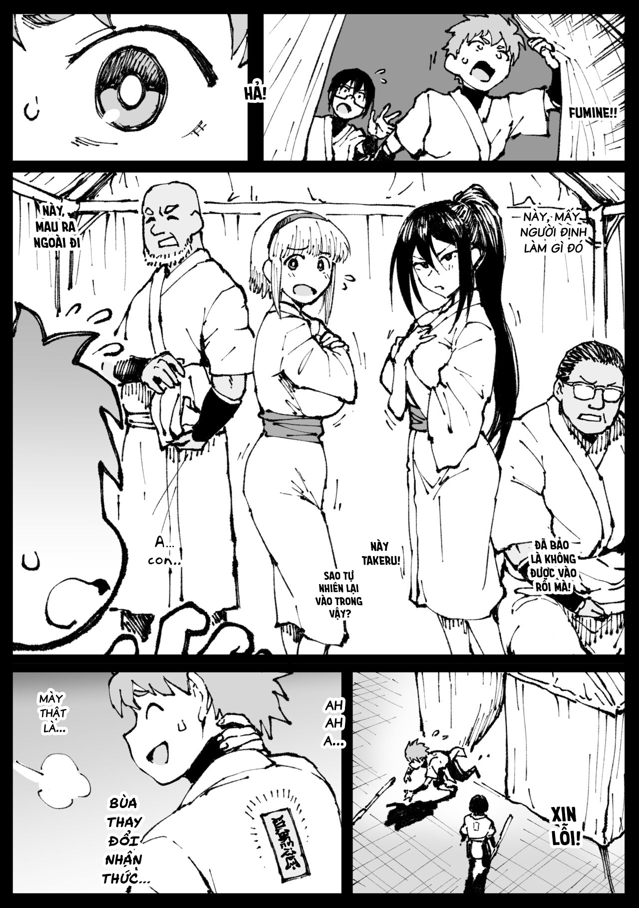 Đọc truyện hentai Bố chồng đụ đôi chị em! - Oneshot