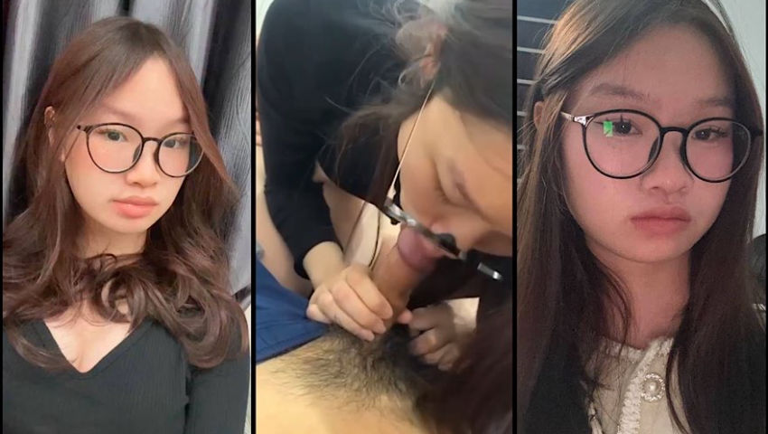 [Hot] Trương Nhã Vy 2k7 sinh viên kính cận Siêu cute Học Viện Ngân Hàng lộ clip show vú địt nhau với người yêu say đắm