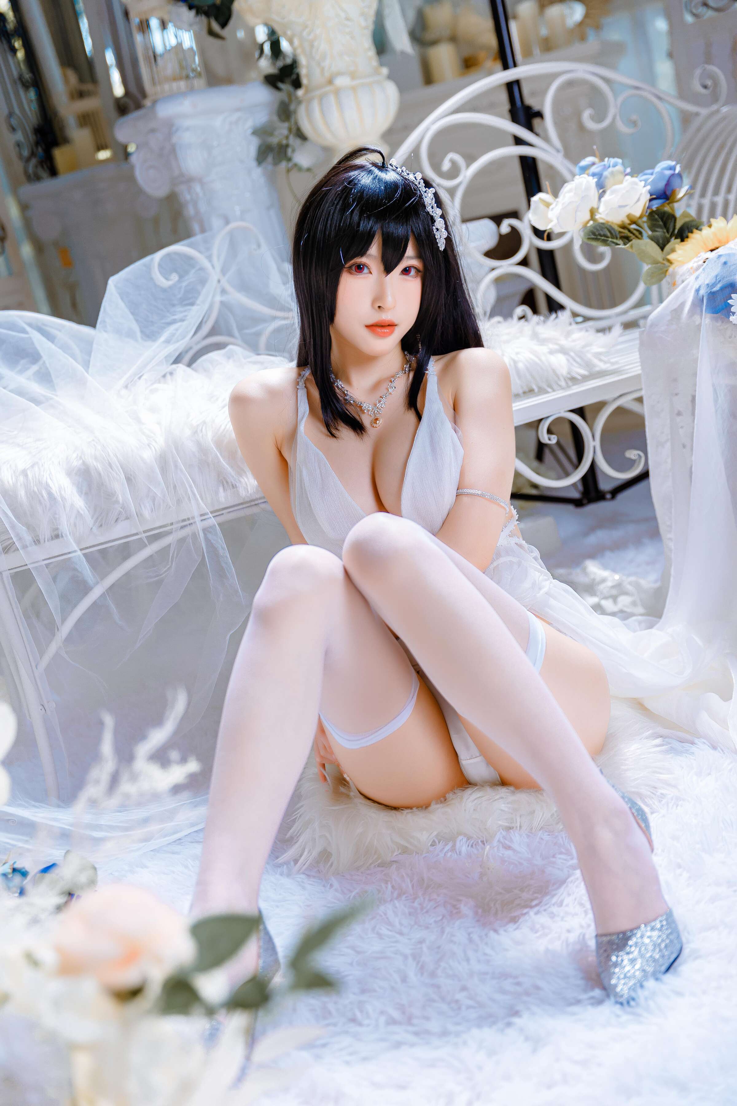 Đọc truyện hentai Tuyển tập Albums siêu phẩm Cosplay - Chap 525 - Shimizu Yuno - Taihou wedding dress