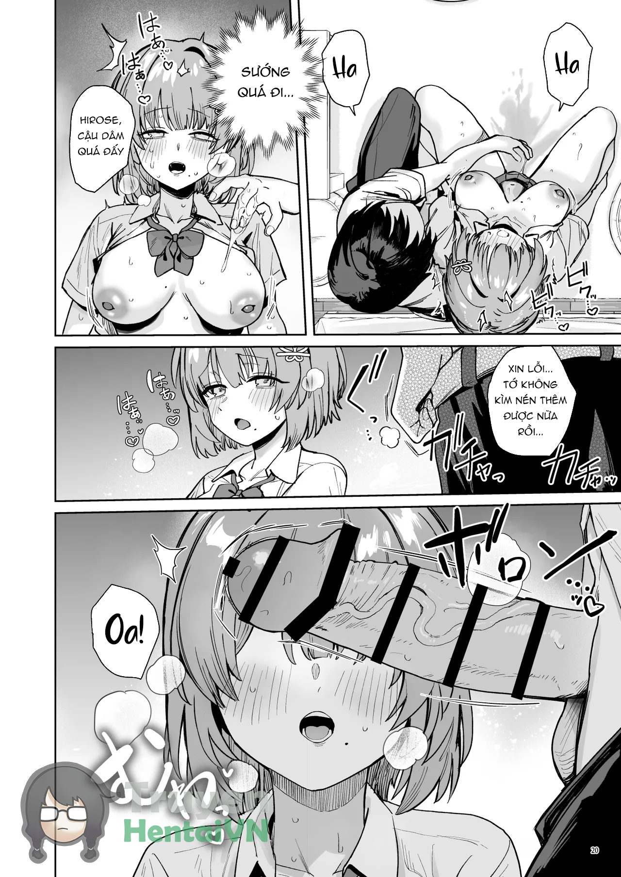 Đọc truyện hentai Class de Kakure Ninki no Hirose-san ga Guigui kuru! - Oneshot