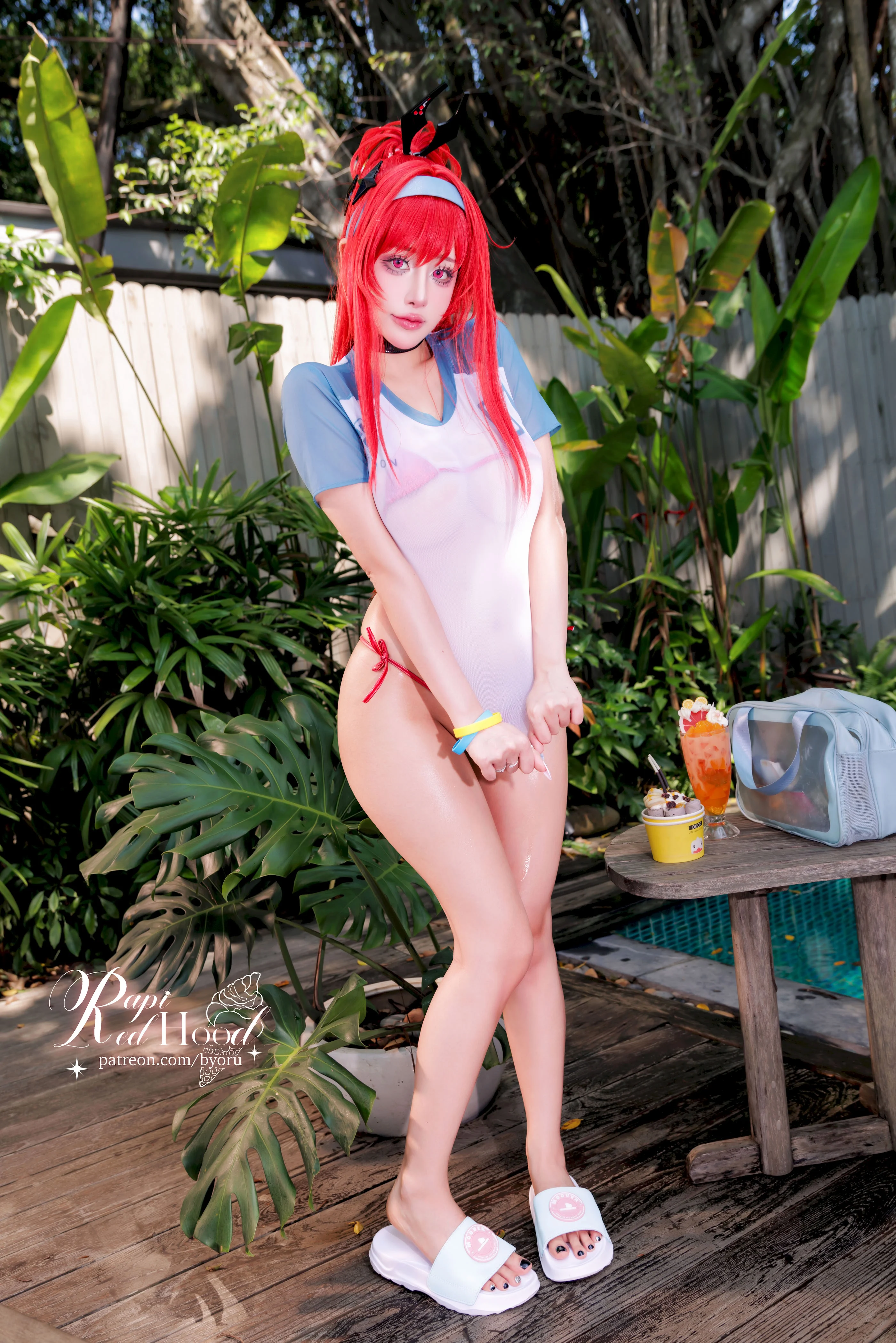 Đọc truyện hentai Tuyển tập Albums siêu phẩm Cosplay - Chap 1308 - Byoru - Rapi Redhood summer