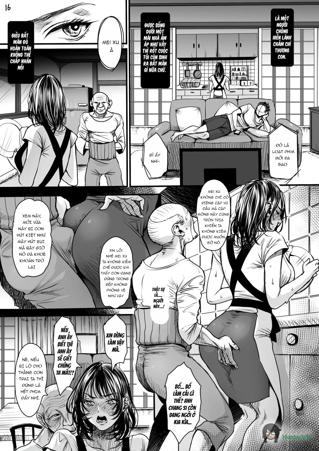 Đọc truyện hentai Tắm cho lão già dâm dục - Oneshot