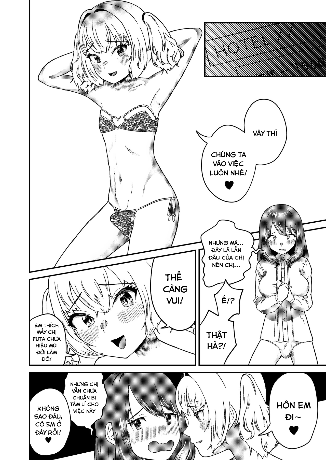 Đọc truyện hentai Mesu Gal Otokonoko ga Futanari Onee-san ni Wakarasarechau...! - Oneshot