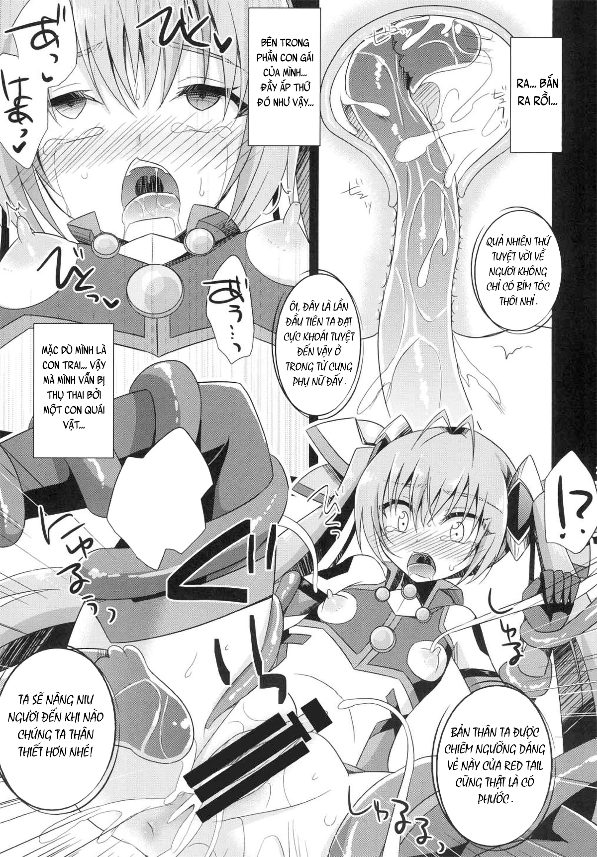 Đọc truyện hentai Hai bím đỏ tươi! 2 - Oneshot