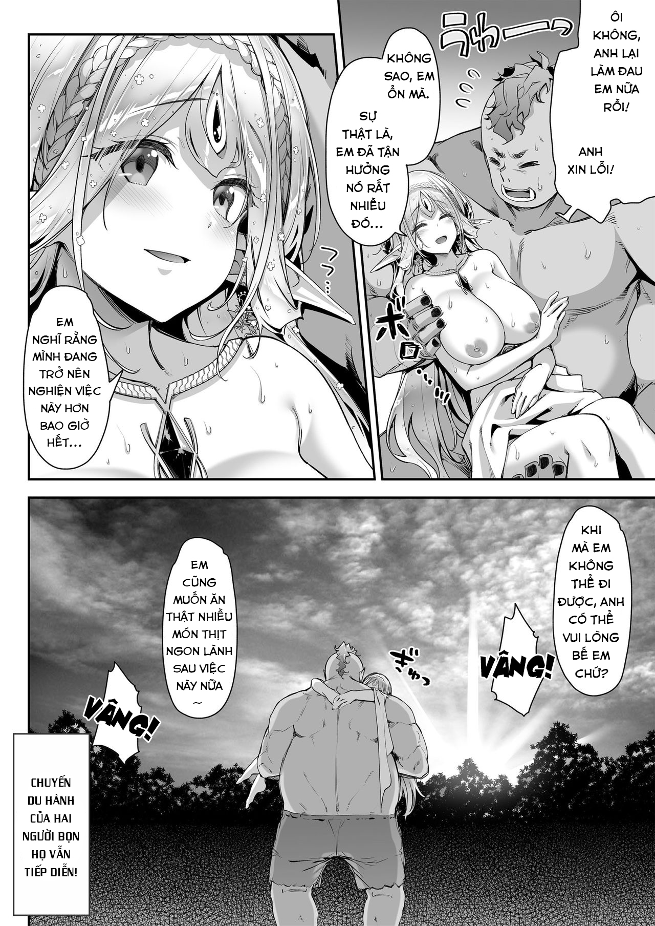 Đọc truyện hentai Midara na Elf-san wa Orc-kun ga Osuki - Chap 1