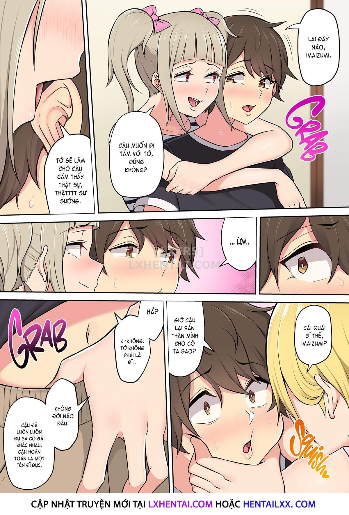 Đọc truyện hentai Imaizumi đưa cả bầy Gyaru về nhà mình - Chap 2