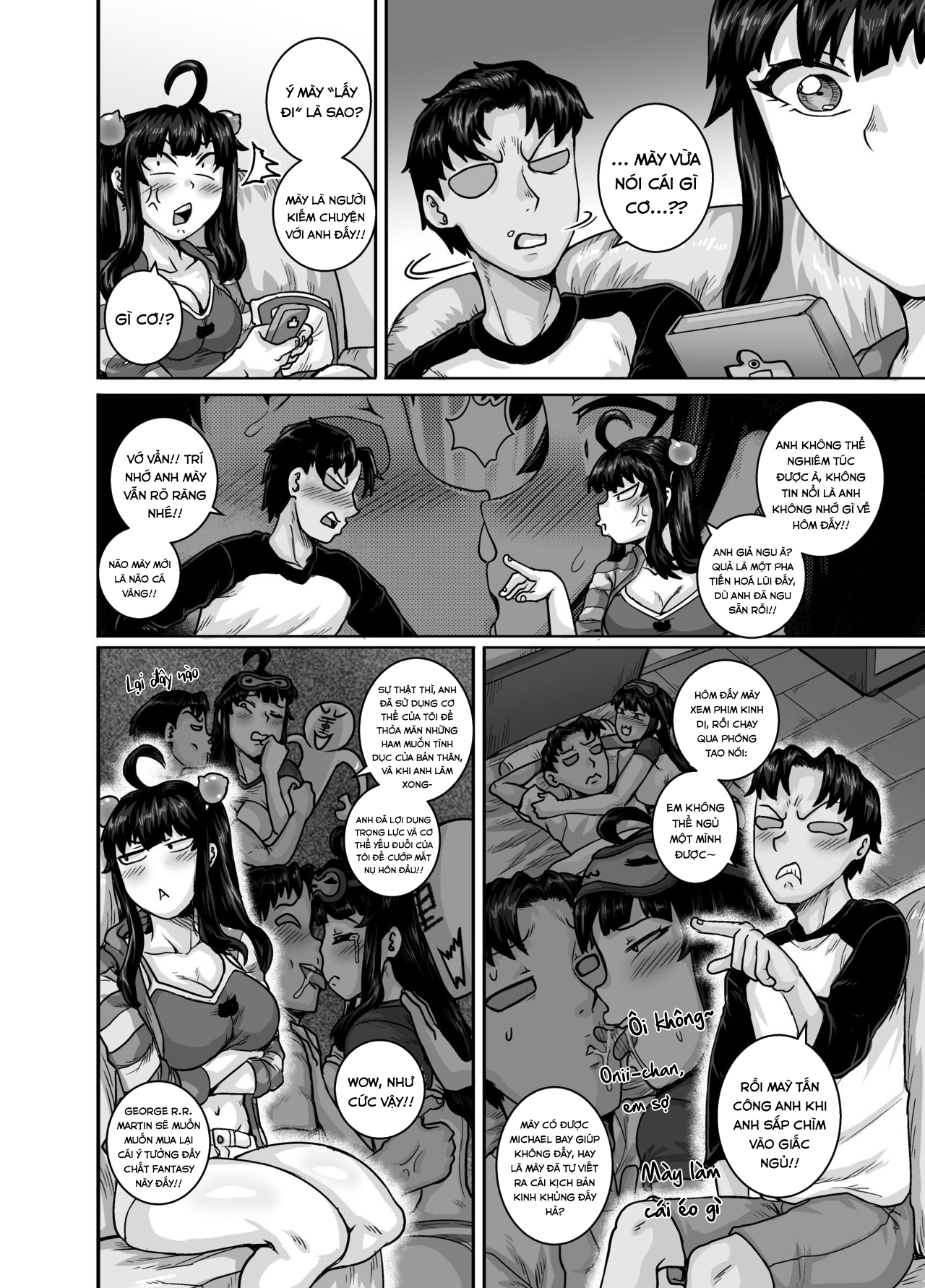 Đọc truyện hentai Dạy Dỗ Con Em Láo Lòn Bằng Con Cá Chà Bặc - Vol 2 - Chap 3 - Cãi nhau và đình chiến