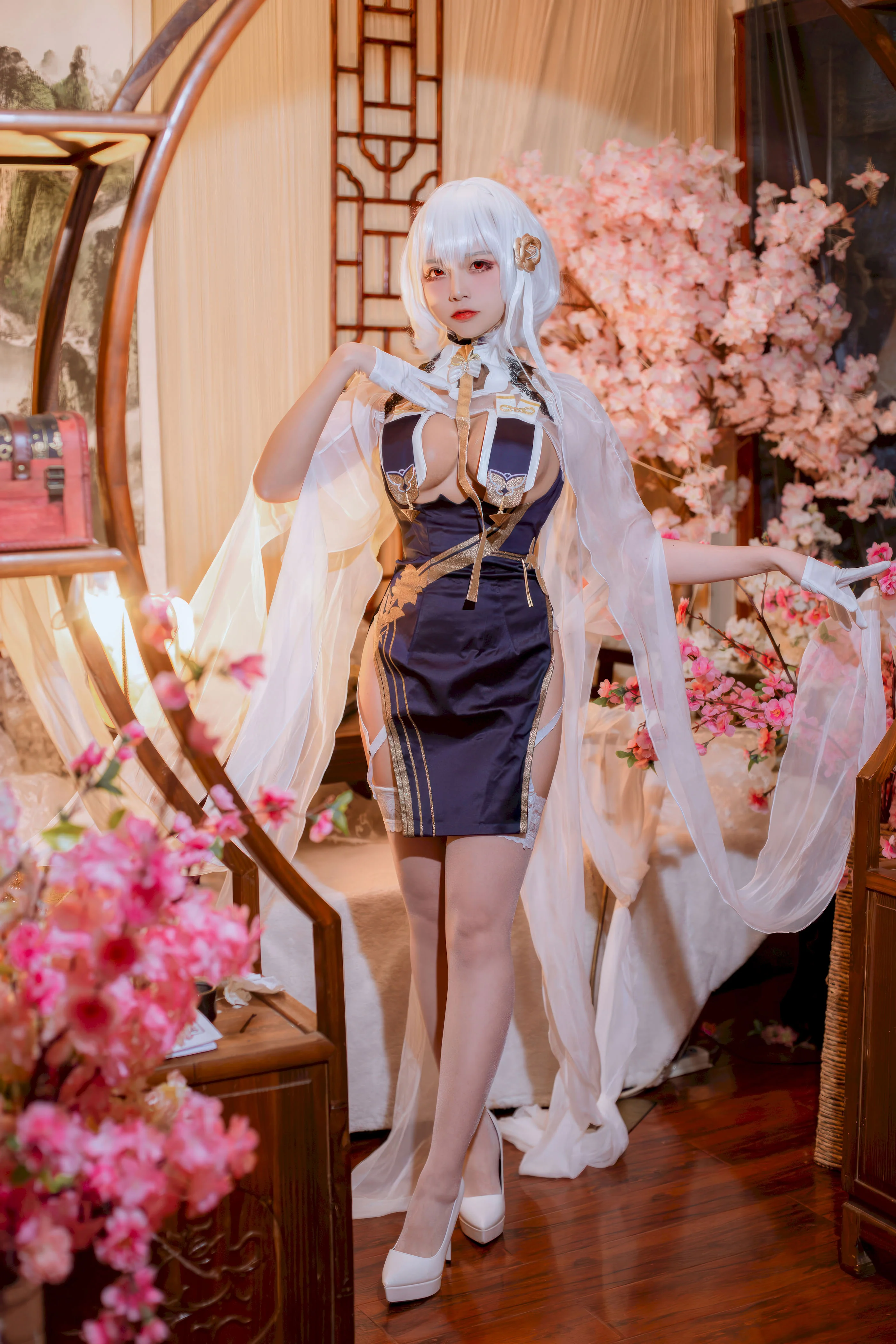 Đọc truyện hentai Tuyển tập Albums siêu phẩm Cosplay - Chap 1313 - Second Lieutenant Nisa - Azur Lane Sirius Cheongsam