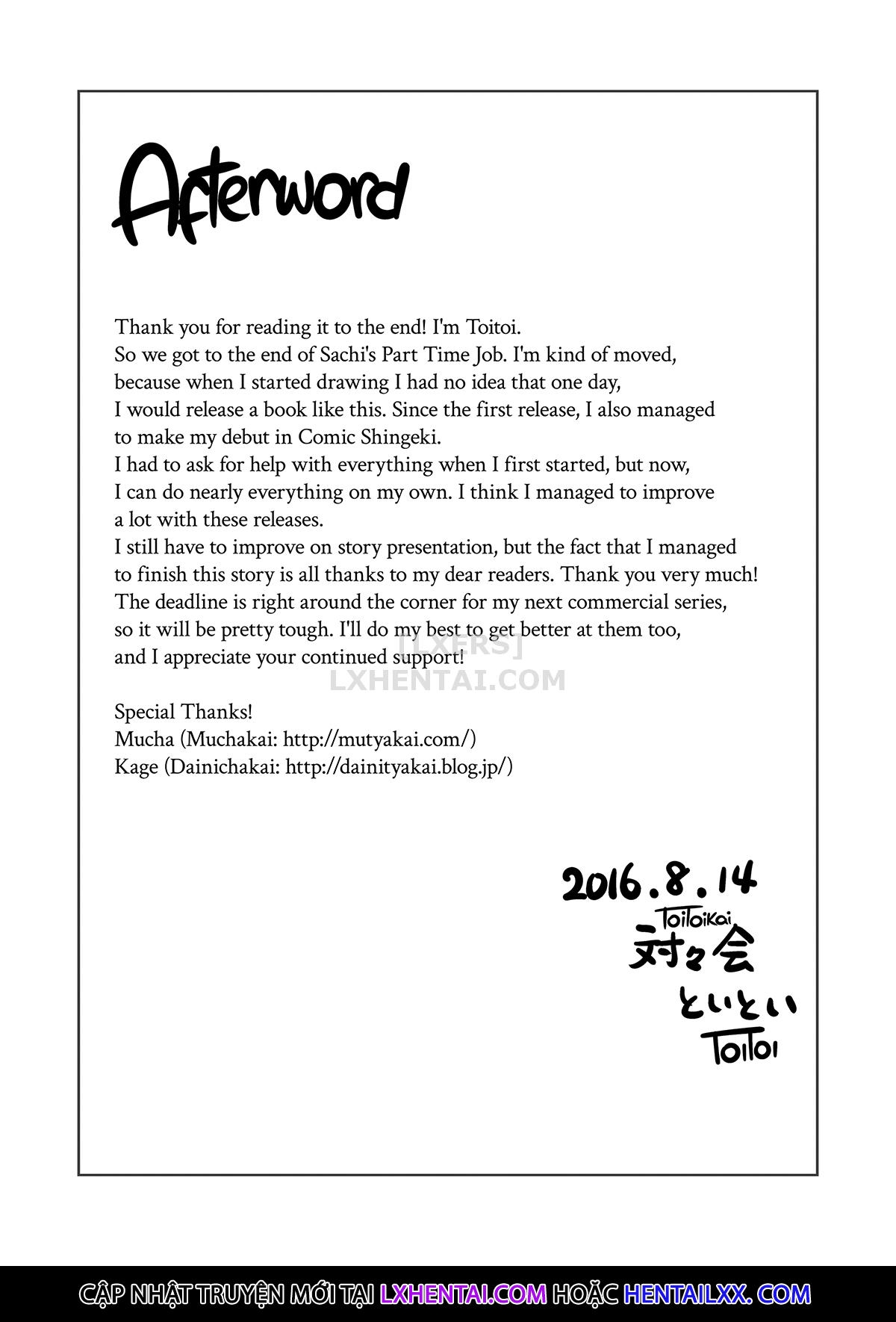 Đọc truyện hentai Sachi's Part-time Job - Chap 4 - END