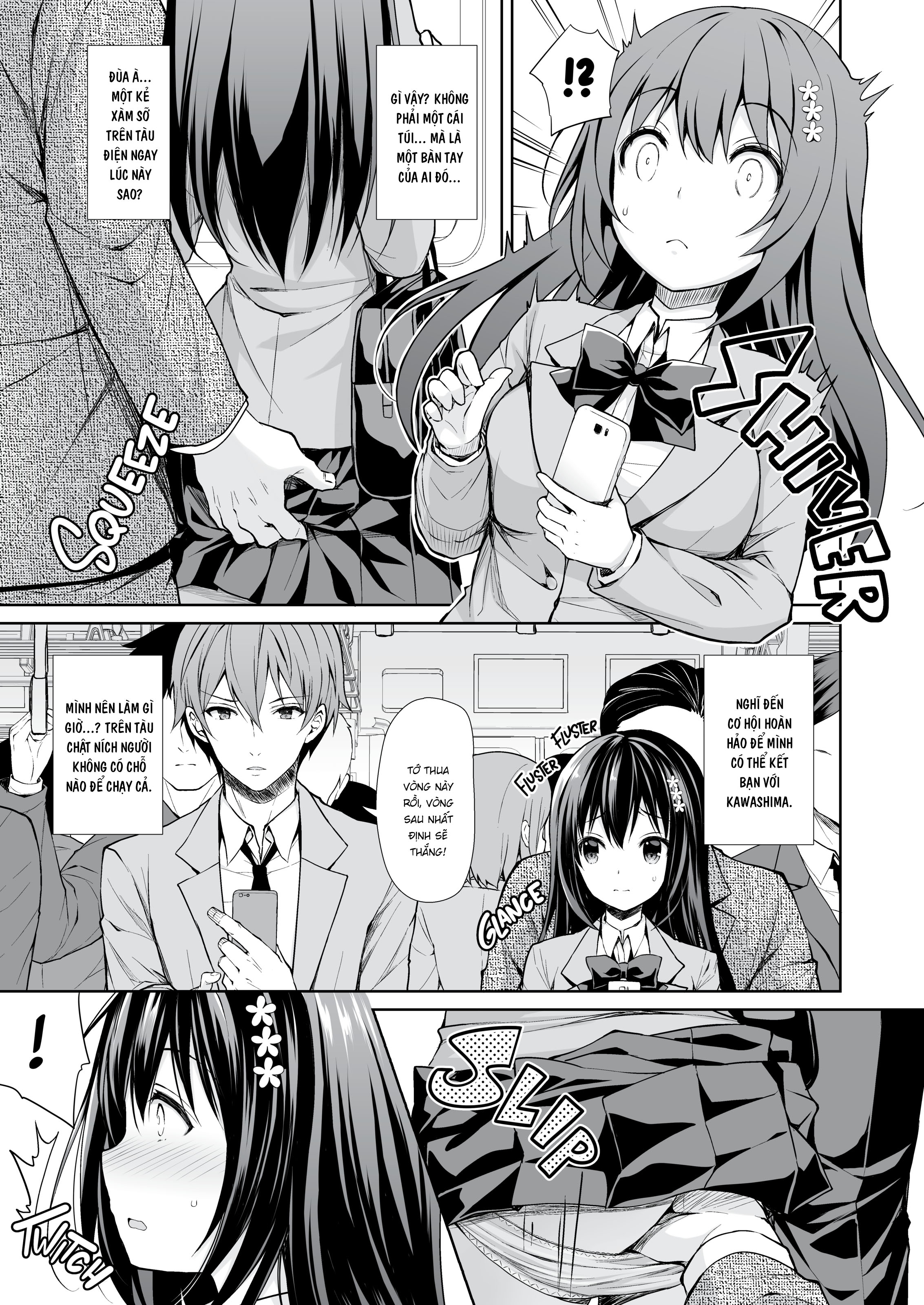 Đọc truyện hentai Chuyến tàu đáng xấu hổ - Chapter 1: Tôi bị xàm sỡ ngay cạnh crush của mình