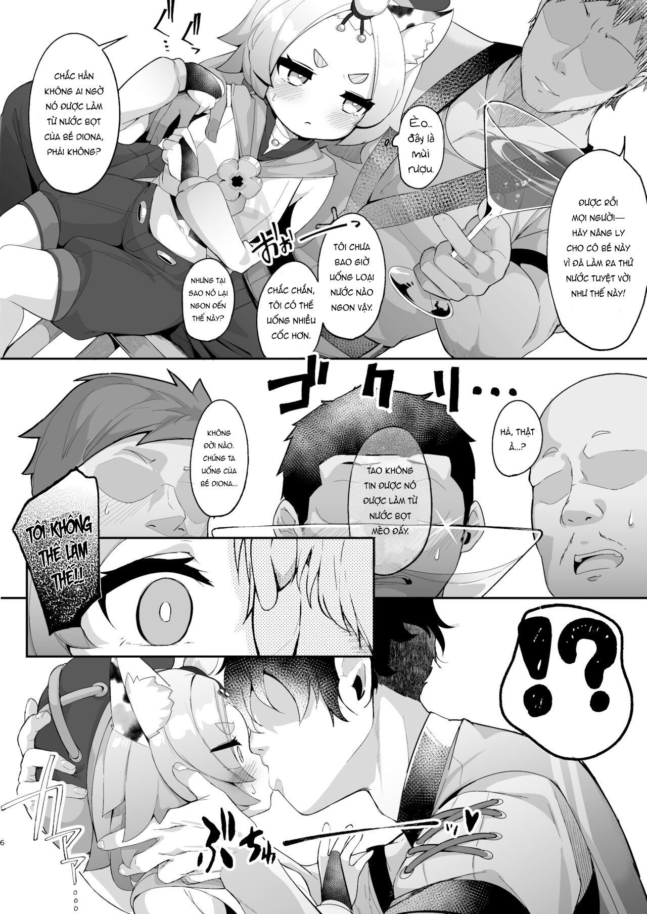 Đọc truyện hentai Ly cocktail bí mật của Diona - Oneshot