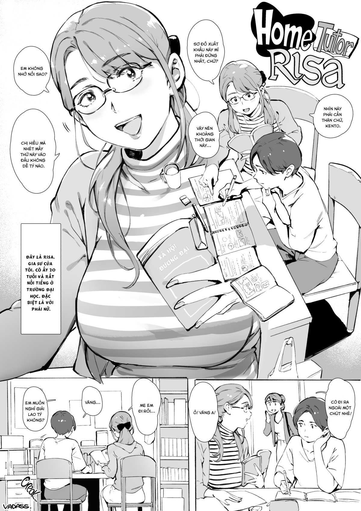 Đọc truyện hentai Home Tutor Risa - Oneshot