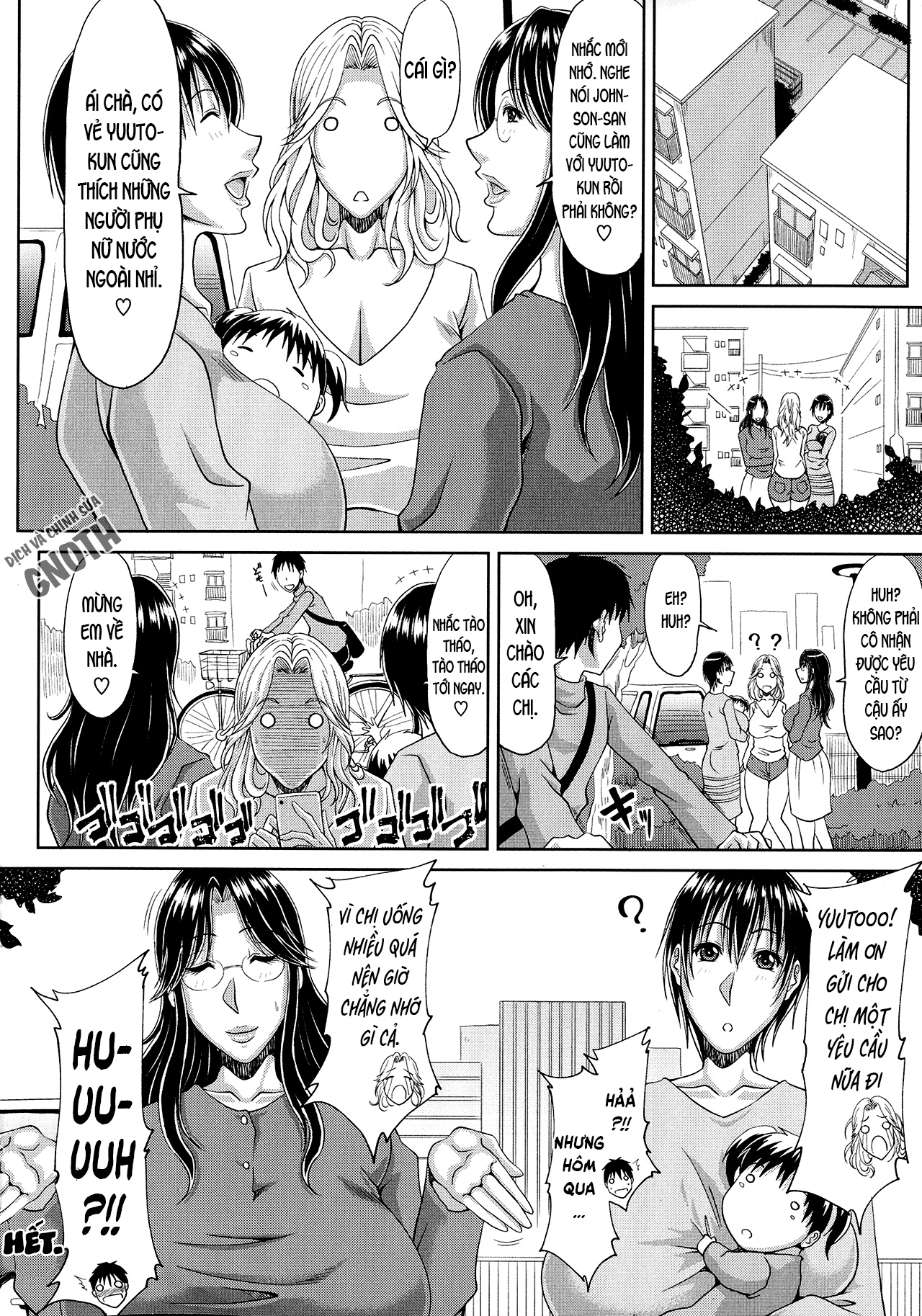 Đọc truyện hentai Haramase!~Tanetsuke sareru Hitozuma-tachi~ - Chap 3 - Chung cư dâm dục (3)