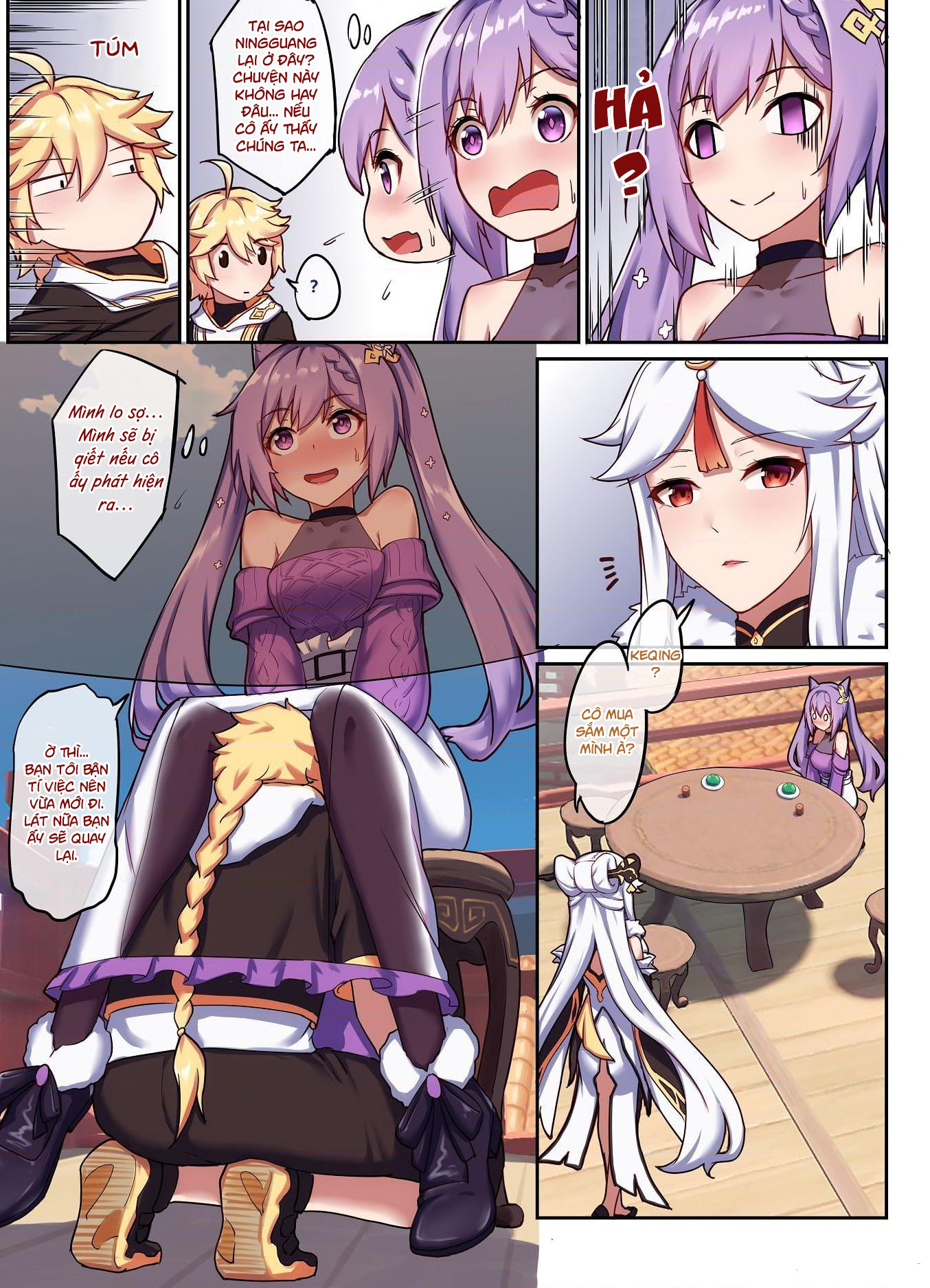 Đọc truyện hentai Keqing hẹn hò với Nhà Lữ Hành - Oneshot