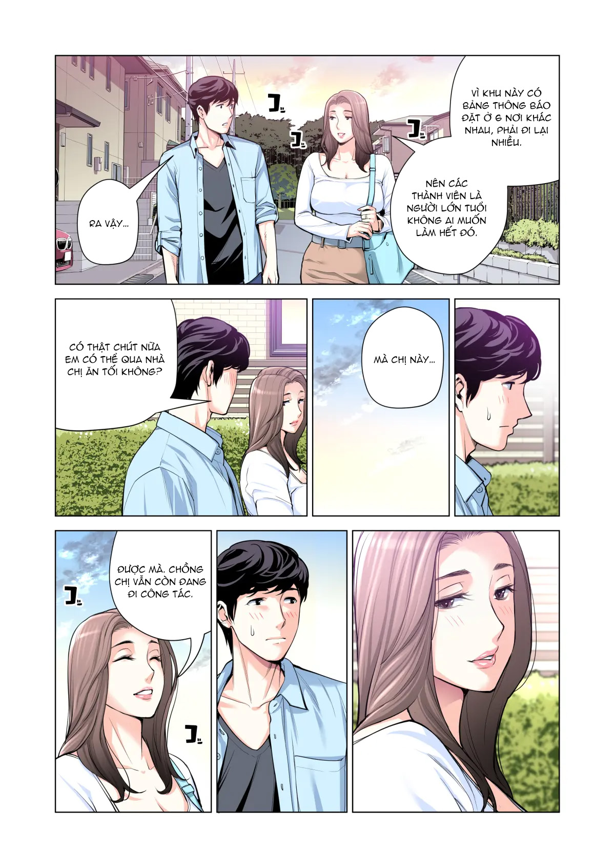 Đọc truyện hentai Bà chị có chồng ở tổ dân phố rất gợi tình 3: Bữa ăn của người có chồng - Oneshot