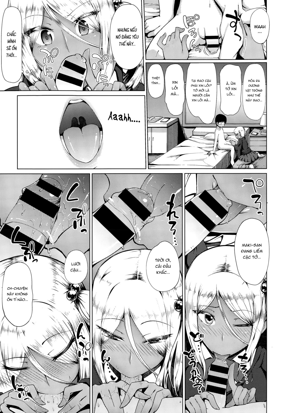 Đọc truyện hentai Bitch's communication! Gyaru And Me - Oneshot