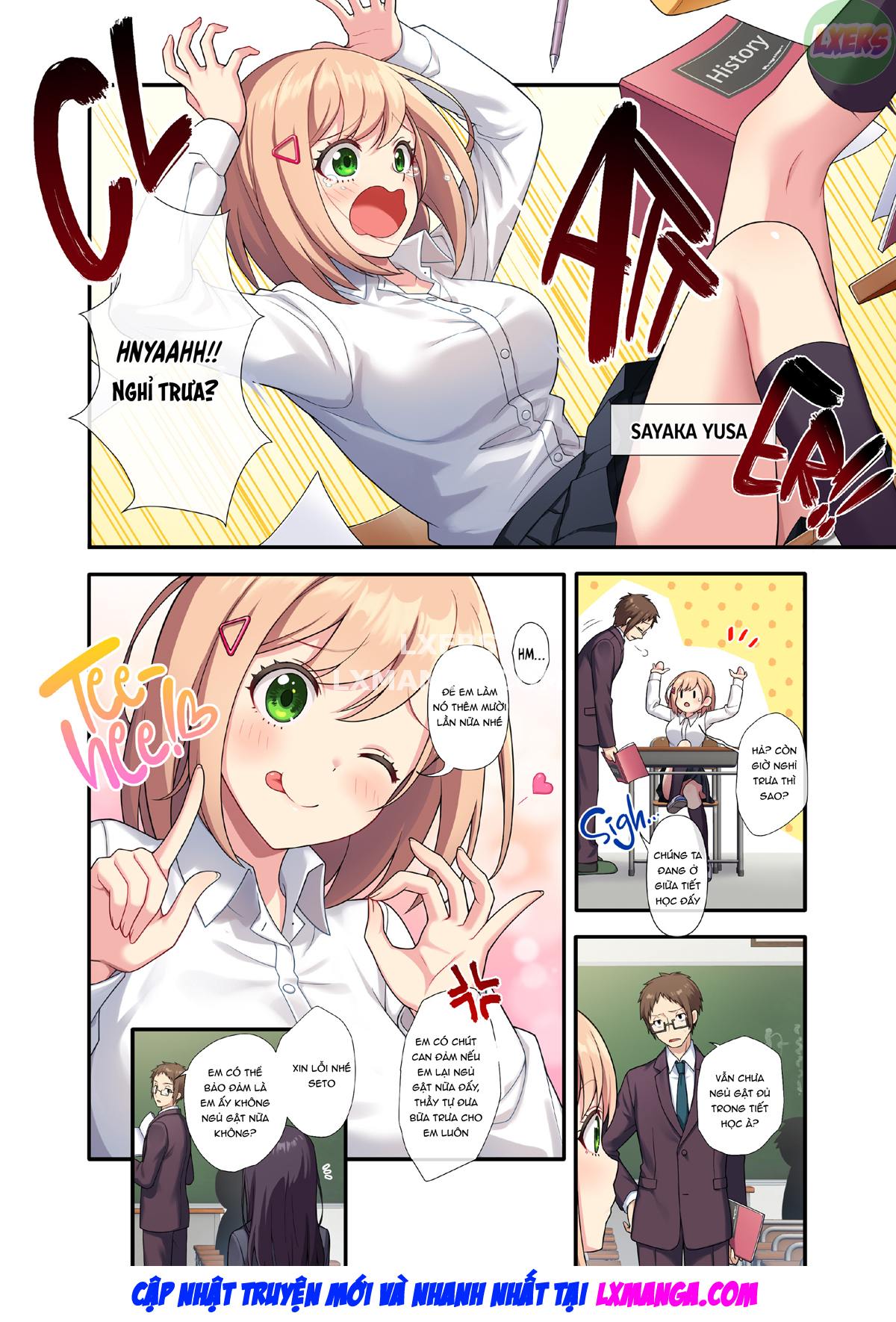 Đọc truyện hentai Bài kiểm tra điểm cao của cô bạn lười học - Oneshot