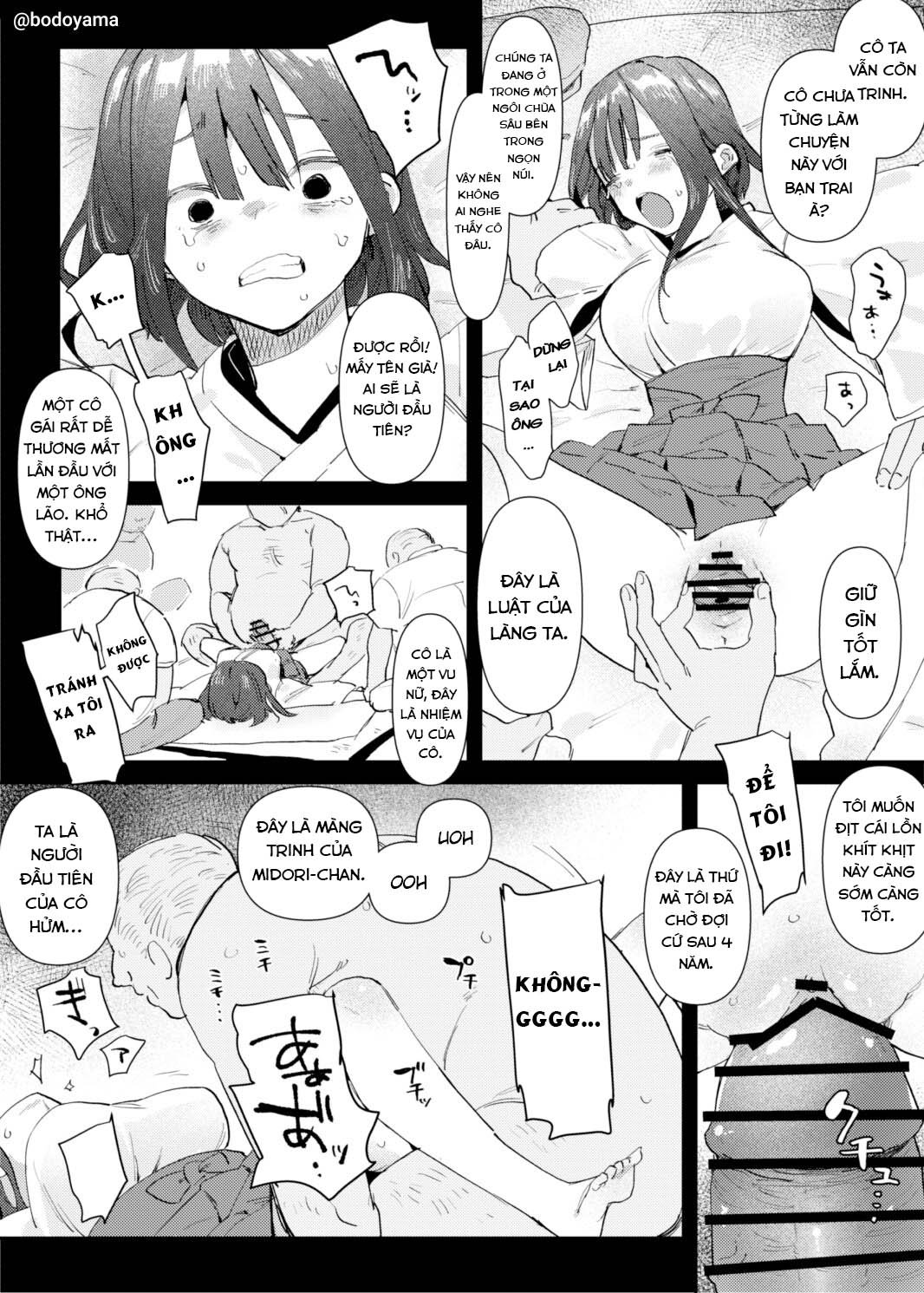 Đọc truyện hentai Mura no Miko to Shite Shojo o Sasage Saserareru Hanashi - Oneshot