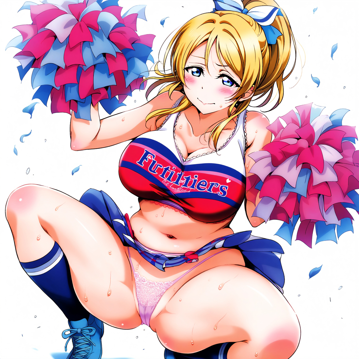 Đọc truyện hentai Tuyển tập Albums Art hentai - Chap 302 - Panty shot cheerleader Ayase Eli