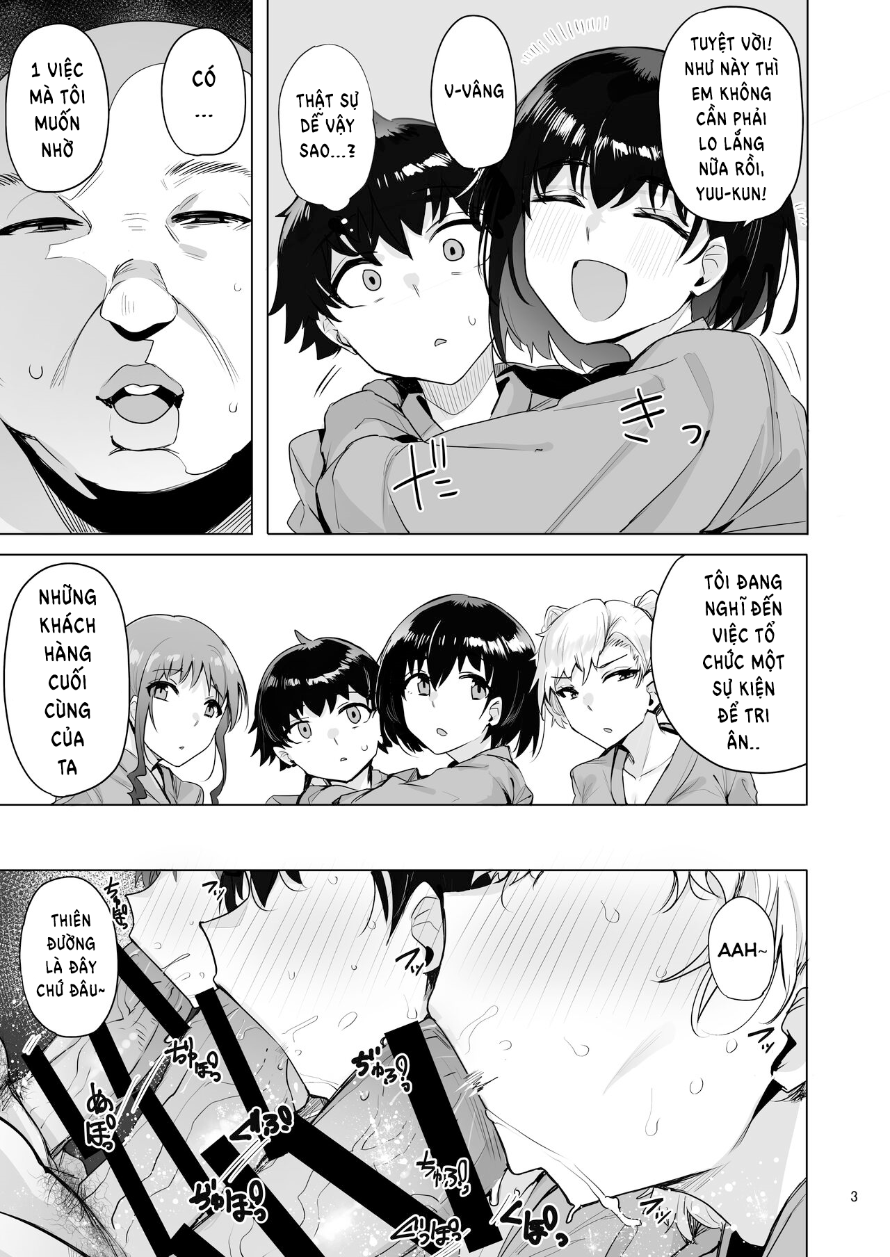 Đọc truyện hentai Nhà trọ của 3 chị em nhà nghèo phục vụ kinh doanh - Chap 4(Kết thúc)