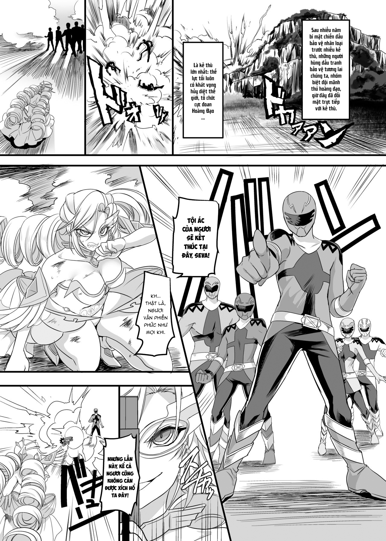 Đọc truyện hentai Biệt đội mãnh thú hoàng đạo Xích hổ - Oneshot