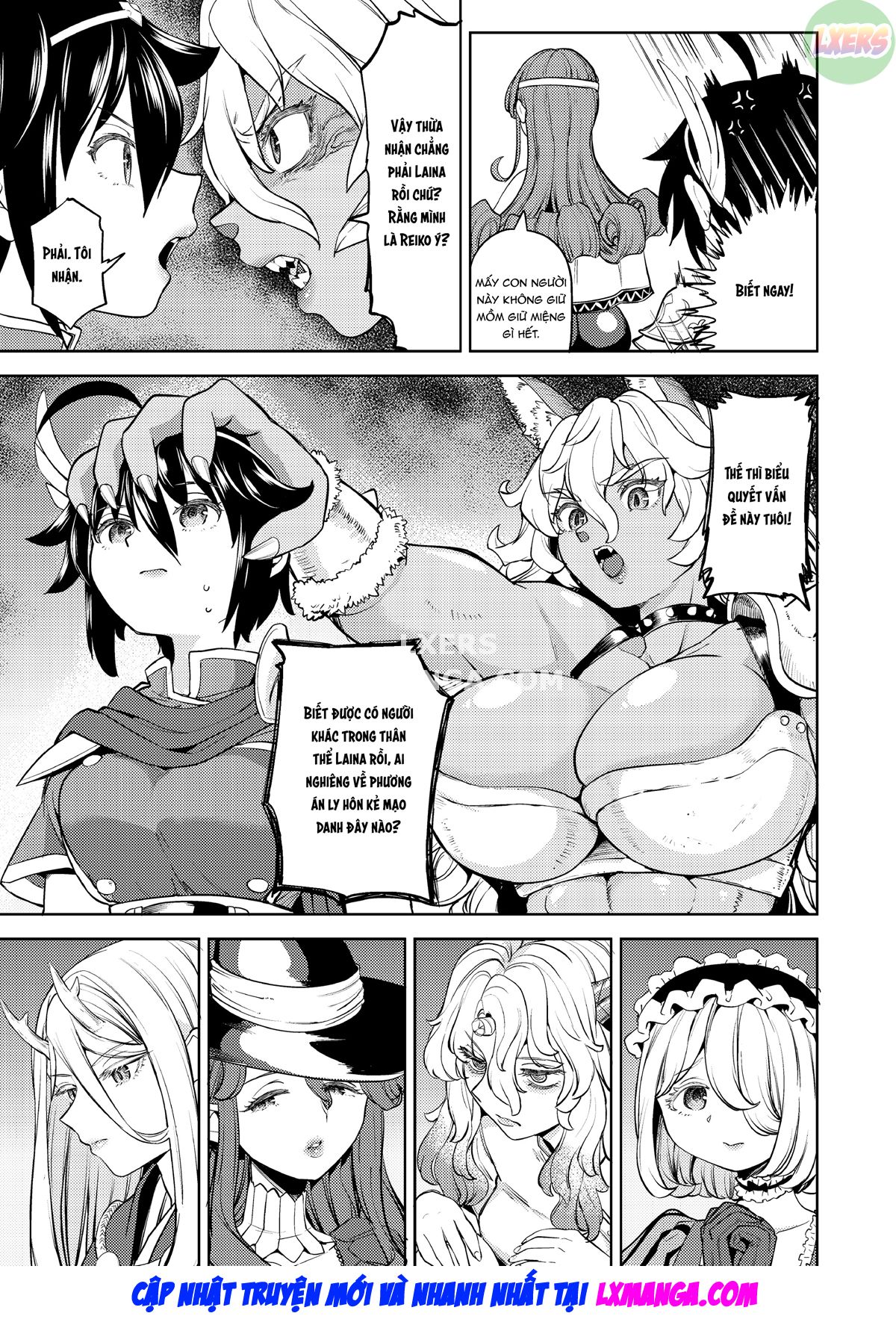 Đọc truyện hentai Tái sinh thành một nữ anh hùng có 5 người vợ quỷ - Chap 6