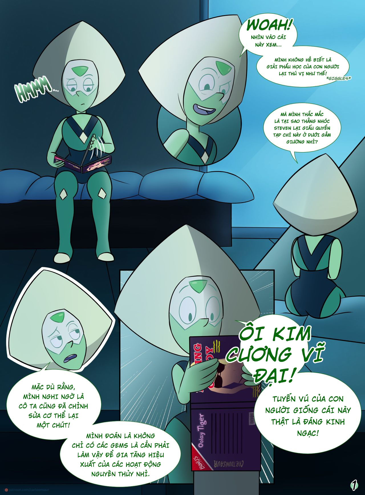 Đọc truyện hentai Thực nghiệm sinh học cùng Peridot - Oneshot bản Futa