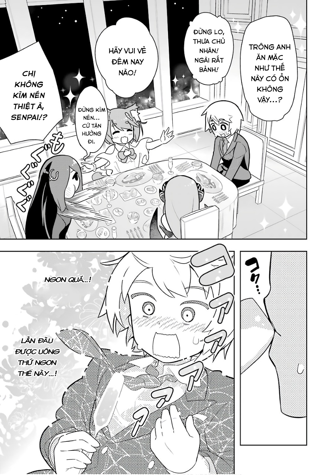 Đọc truyện hentai Tôi không có duyên với Bạch Ma Thuật, thế còn Hắc Ma Thuật thì sao? - Chap 5 [Buổi yến tiệc chào mừng!]