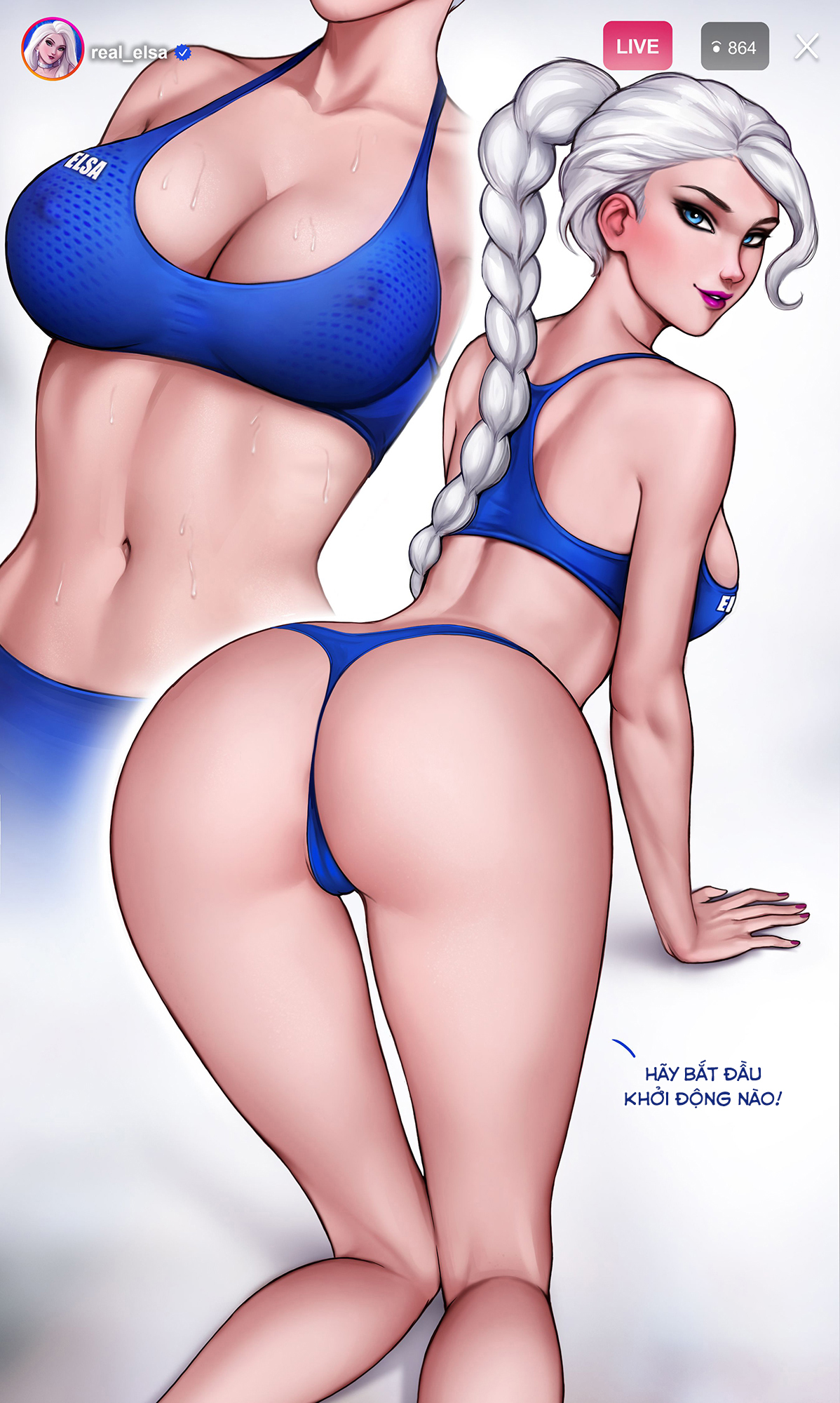 Đọc truyện hentai How to train your ass with Elsa - Oneshot