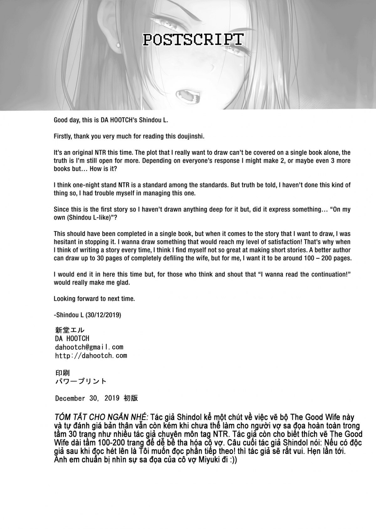 Đọc truyện hentai Người Vợ Tốt - Chap 1b