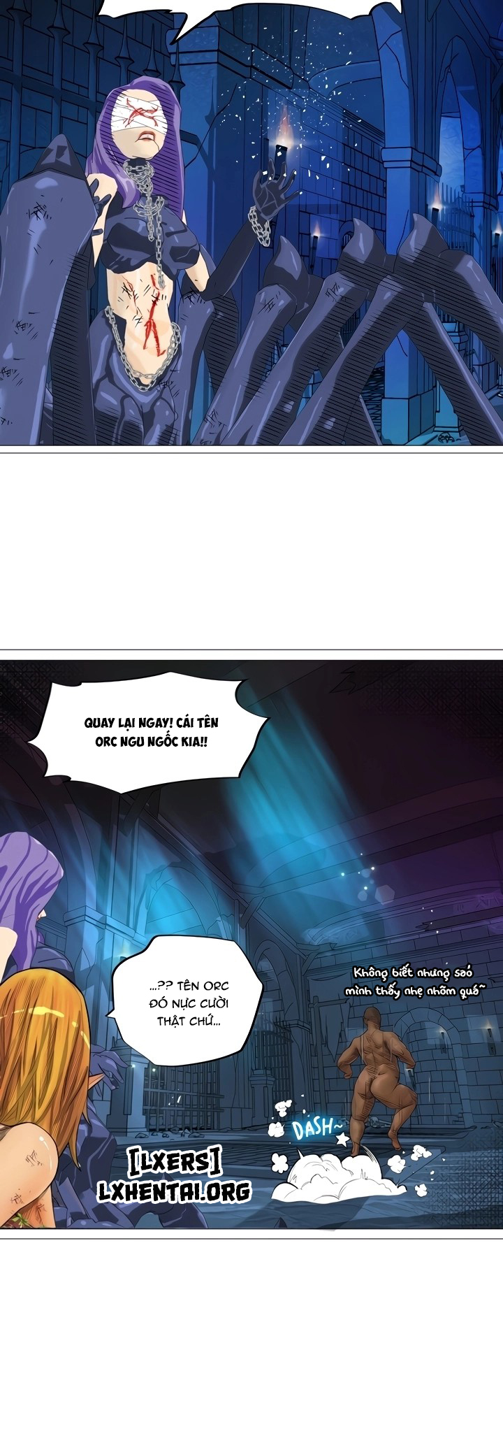 Đọc truyện hentai Nữ Hoàng Dark Elf Và Nô Lệ Orc - Chap 23